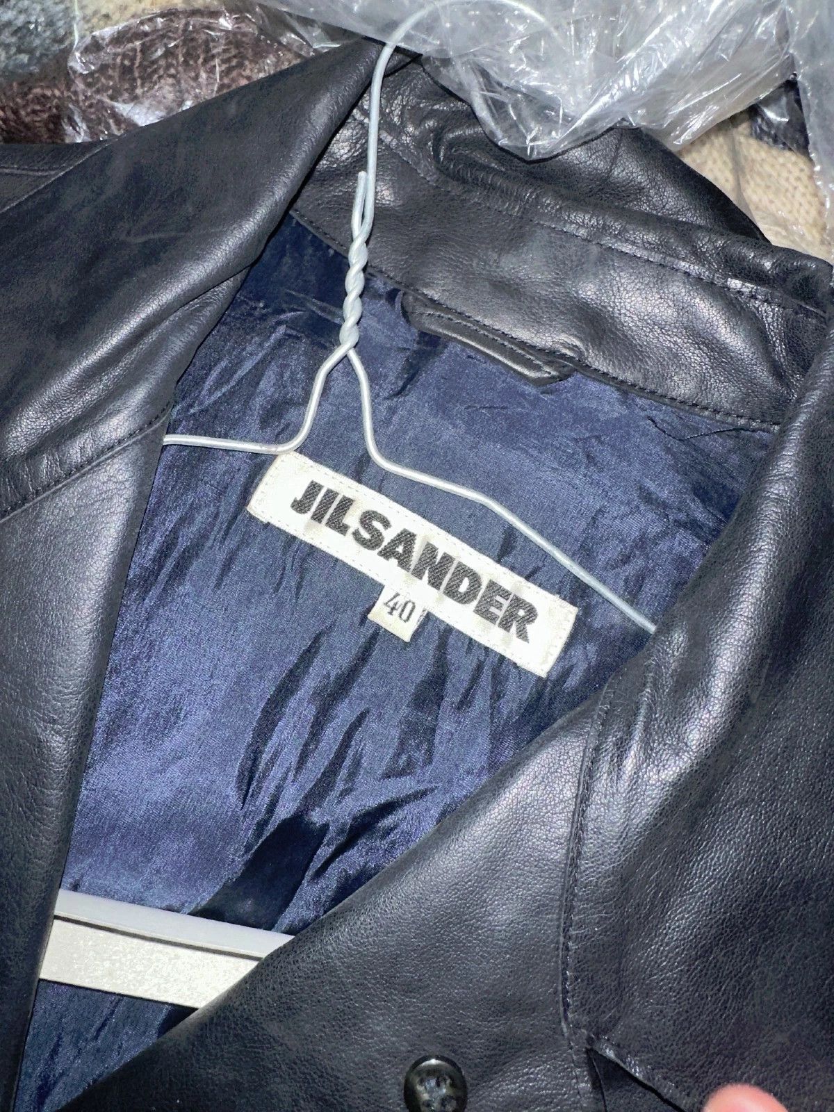 Jil Sander 1994 Lambskin Leather Coat Size 40 EU SS94