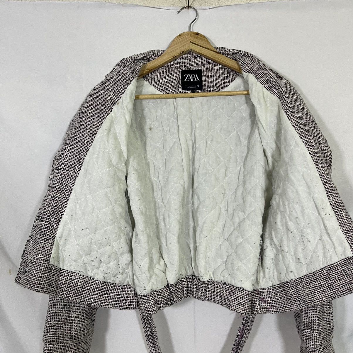Zara ZARA CROPPED BOMBER STYLE JACKET Size M / US 6-8 / IT 42-44 - 5 Thumbnail