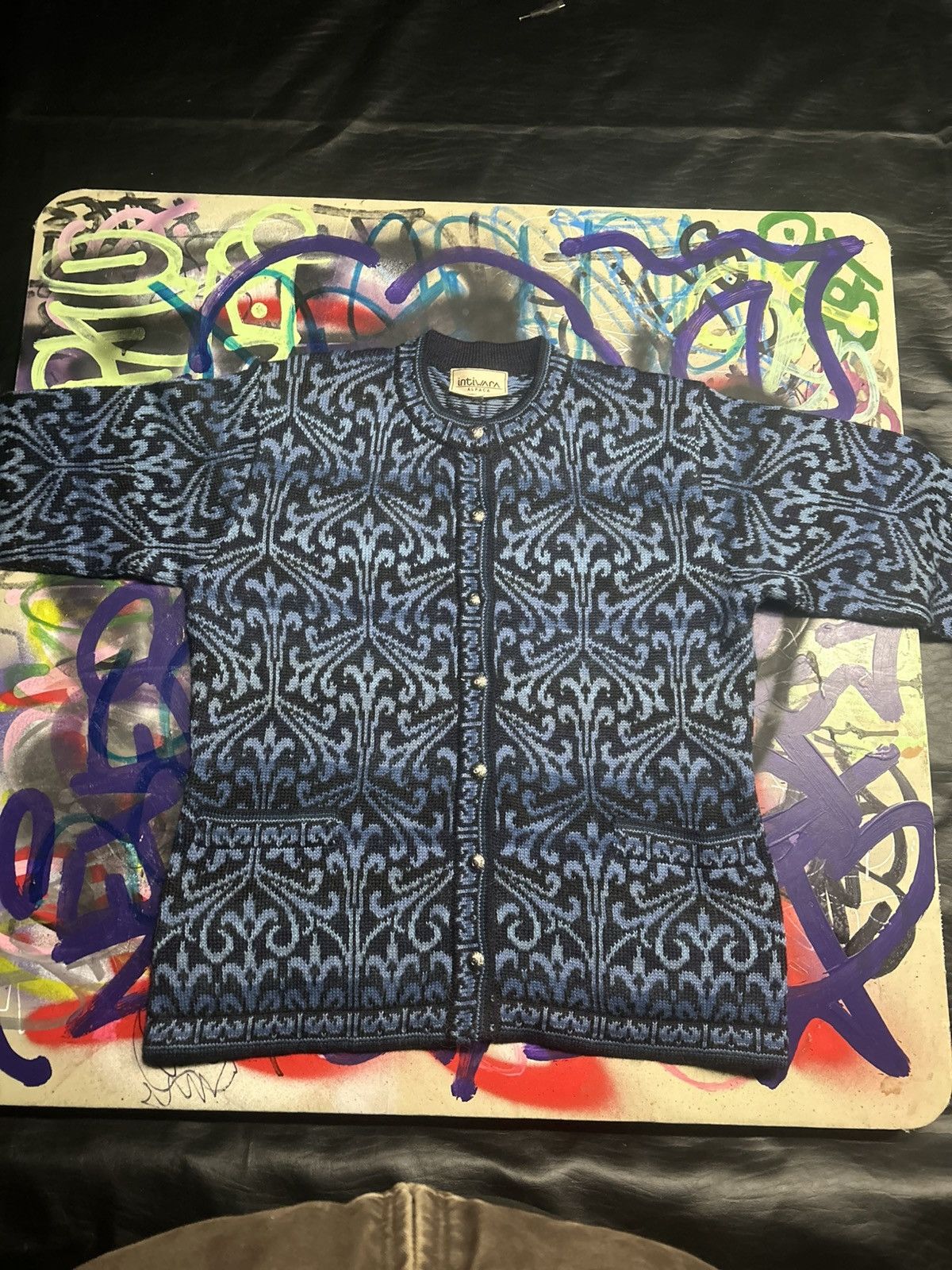 Other Intiwara knit button up sweater Size US XL / EU 56 / 4 - 1 Thumbnail