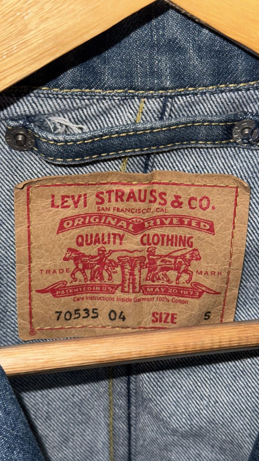 Levi's × Vintage Levi’s Vintage Rare Denim Jacket Size S / US 4 / IT 40 - 3 Thumbnail