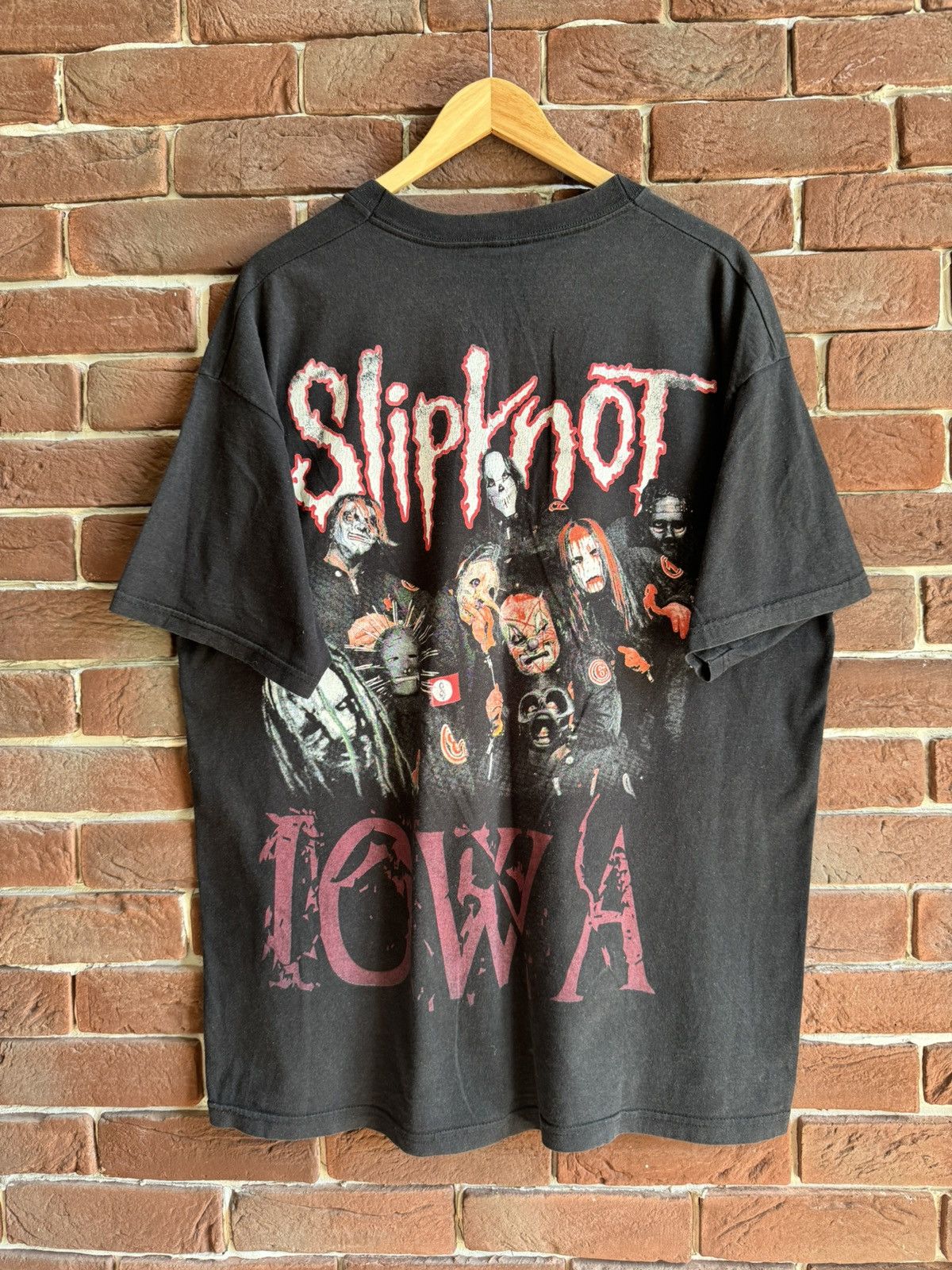 Band Tees 00s Slipknot IOWA Mask Nu Metal Band Tshirt Rare Grail XL Size US XL / EU 56 / 4 - 2 Thumbnail