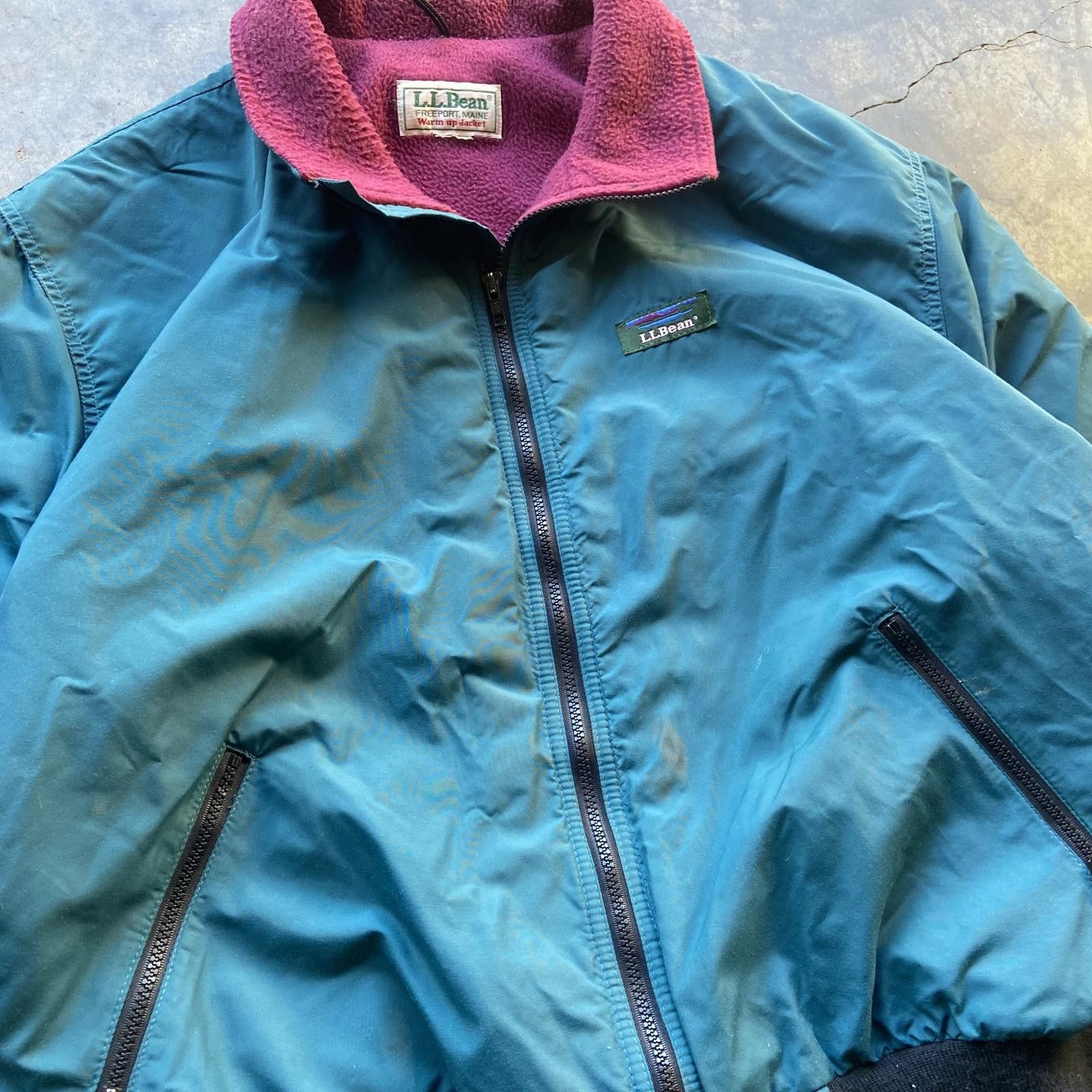 L.L. Bean Vintage USA Made L.L. Bean Blue Warm Up Jacket Size Large Size US L / EU 52-54 / 3 - 2 Thumbnail
