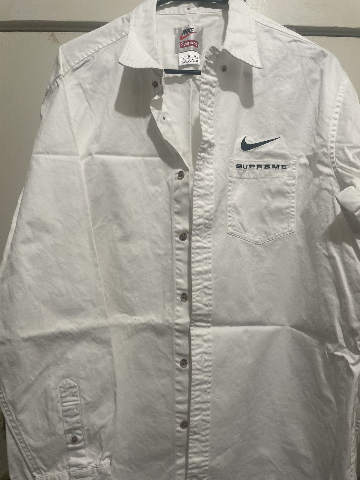 Nike × Supreme Supreme x Nike Cotton Twill Shirt SS21 | Grailed