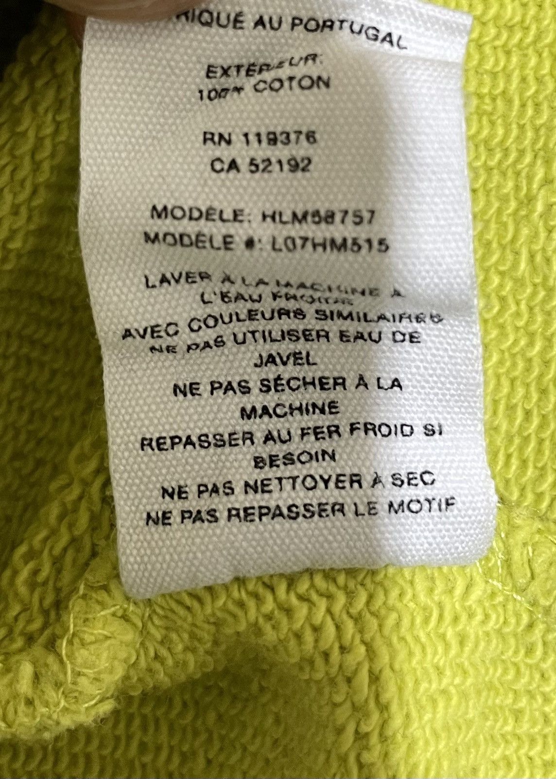 Helmut Lang Helmut Lang Warp Logo Hoodie Green Size US M / EU 48-50 / 2 - 9 Thumbnail