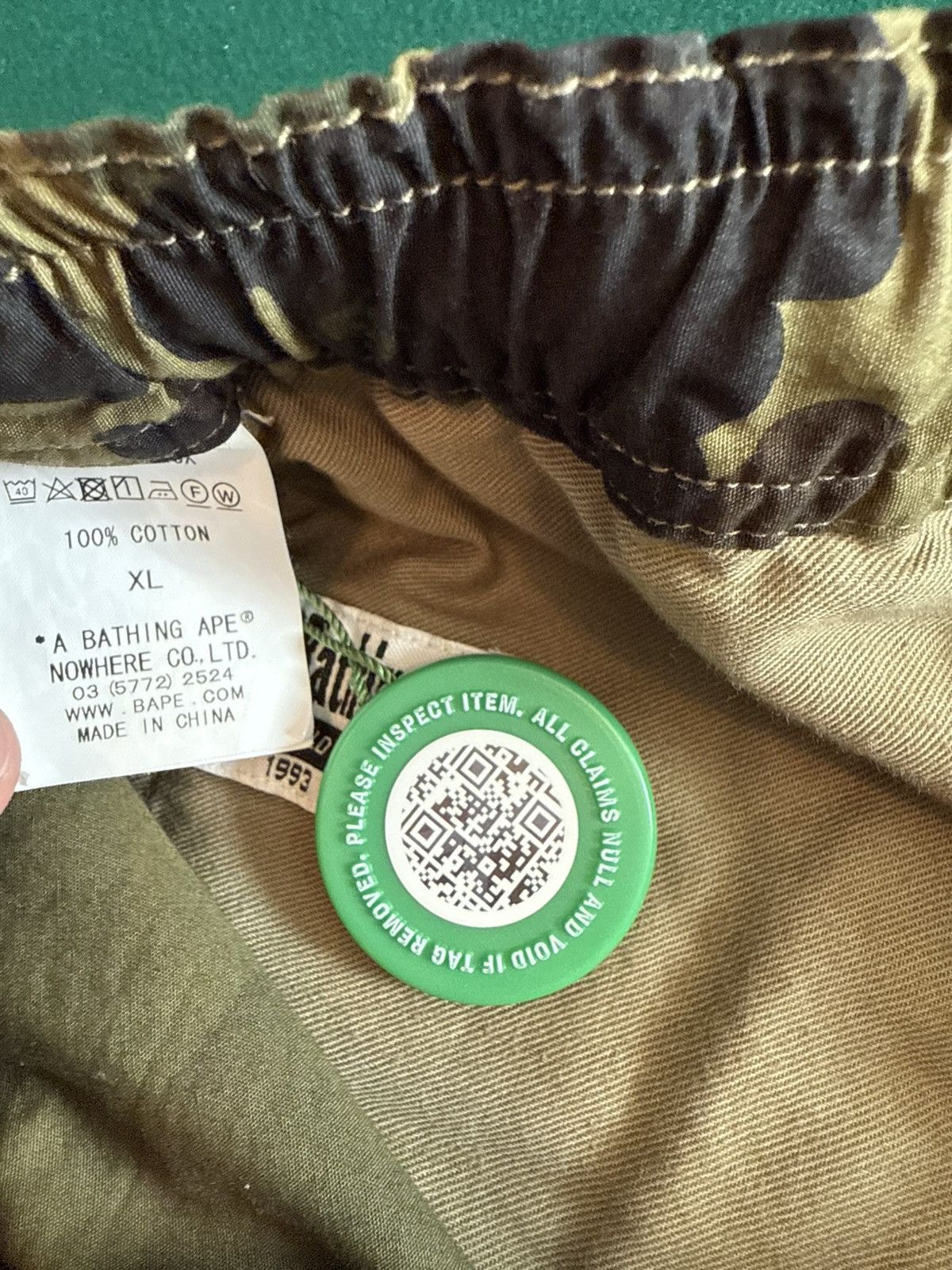 Bape Bape 1st camo drawstring shorts Size US 34 / EU 50 - 6 Thumbnail