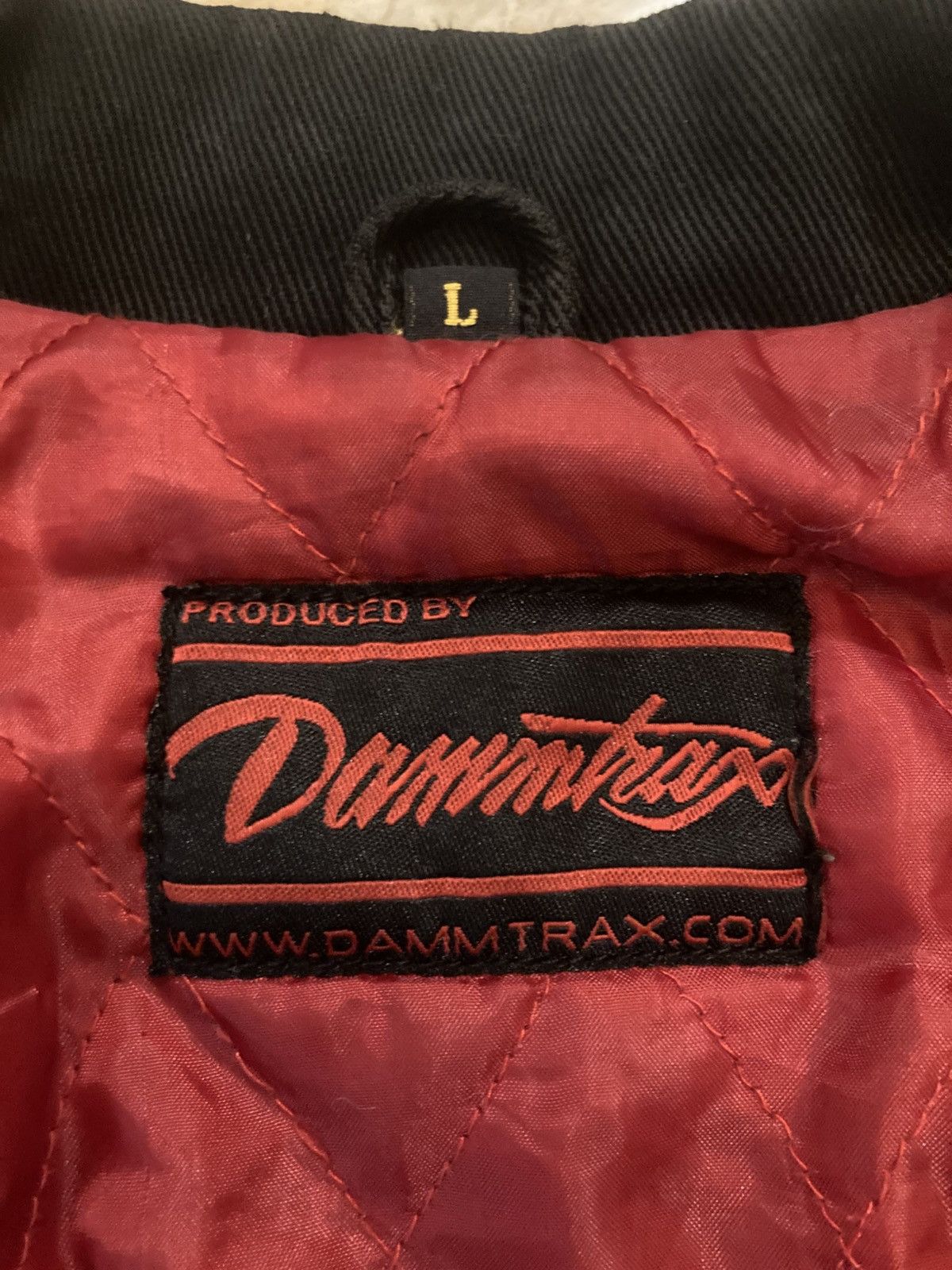 Japanese Brand Vintage Distress Dammtrax Double Collar Denime Jacket Size US L / EU 52-54 / 3 - 7 Thumbnail