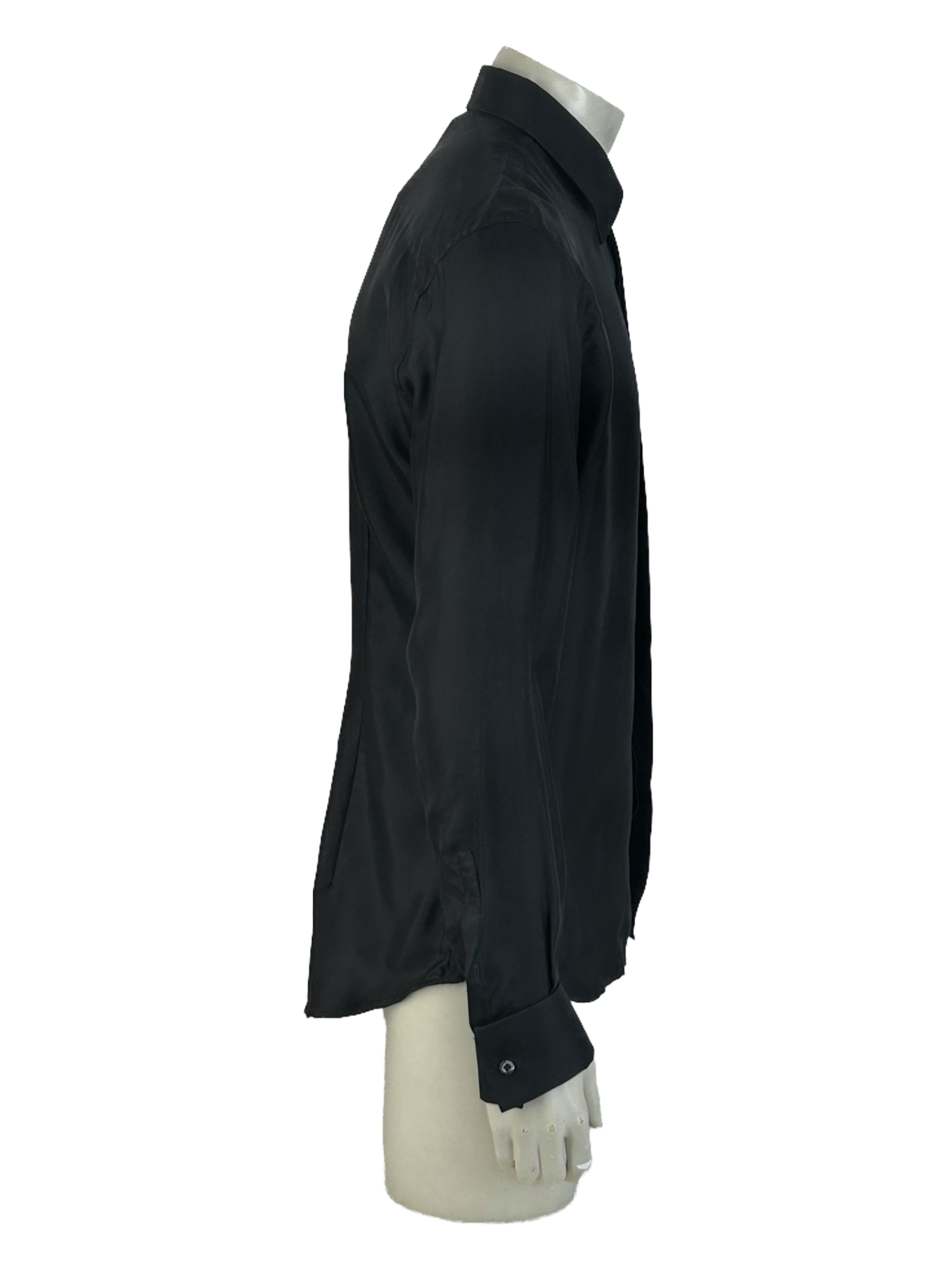 Fendi FENDI BLACK SILK SHIRT SIZE 43 Size US XXL / EU 58 / 5 - 2 Thumbnail