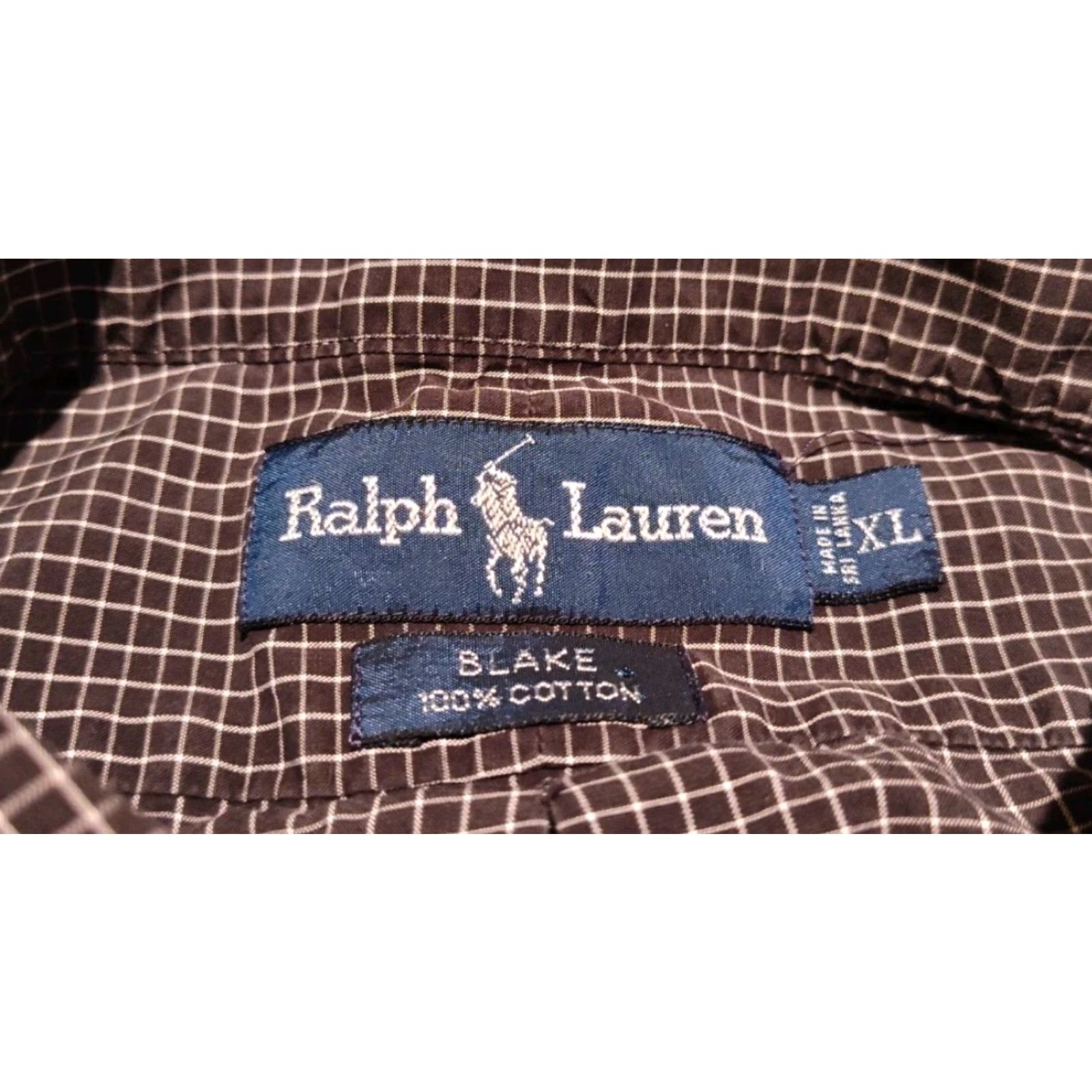 Polo Ralph Lauren VINTAGE Polo Ralph Lauren Men's Shirt XL Check Plaid Blake Oxford Long Sleeve Button Up Casual Classic Preppy Size US XL / EU 56 / 4 - 7 Thumbnail
