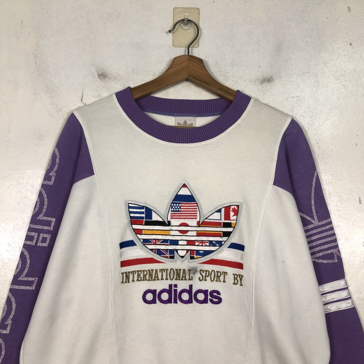 Adidas 📌Vintage Sweatshirt International Sport By Adidas Big Logo Size US M / EU 48-50 / 2 - 5 Thumbnail