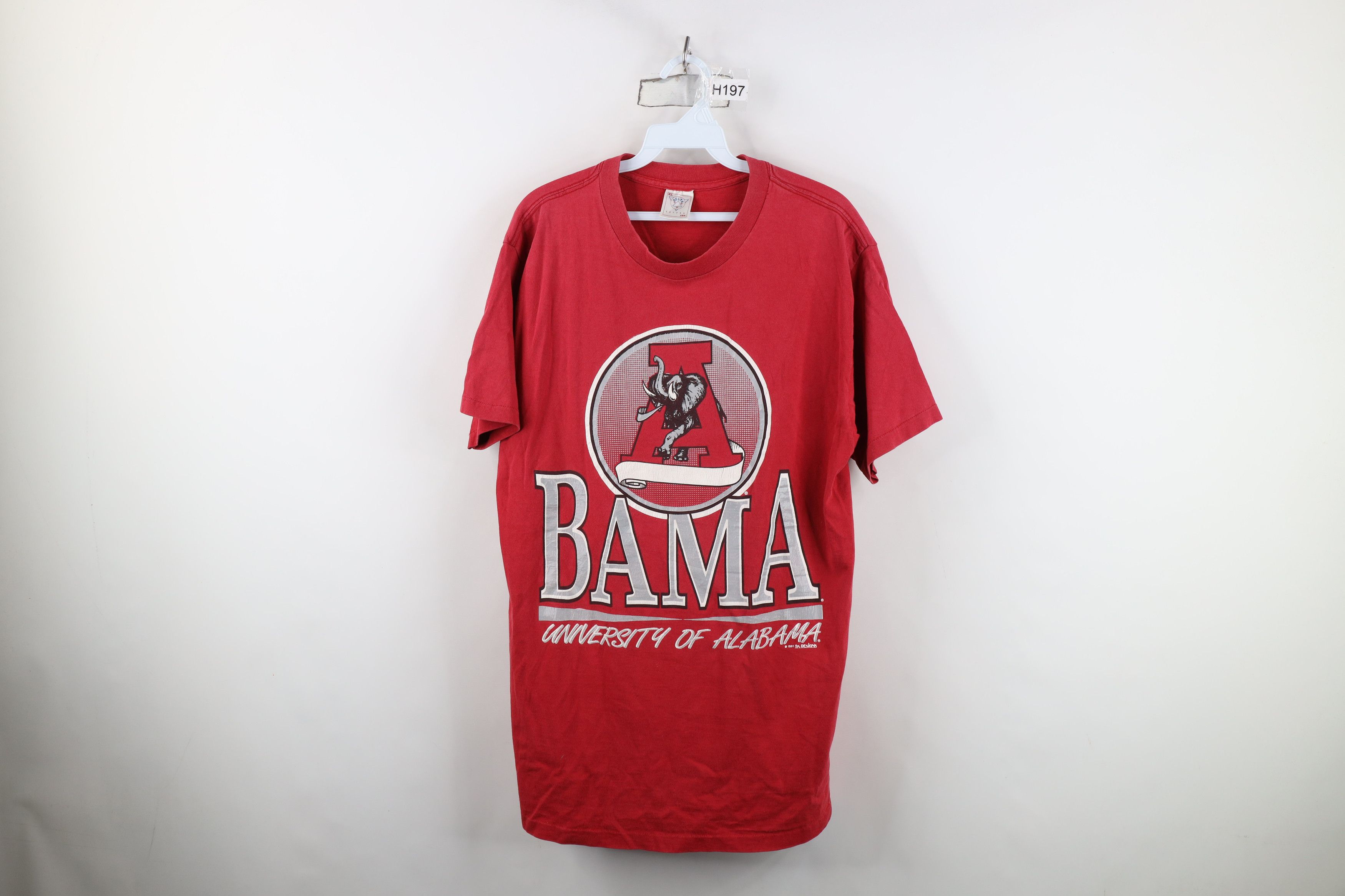 Vintage Vintage 90s University of Alabama T-Shirt Red Cotton USA Size US XL / EU 56 / 4 - 1 Thumbnail