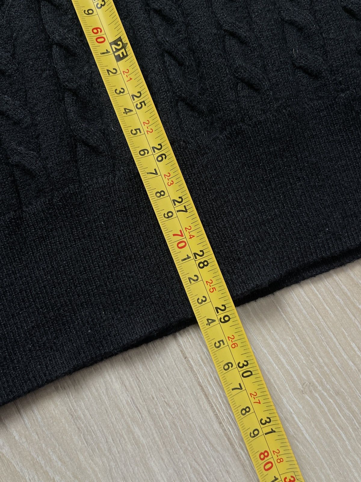 Uniqlo Uniqlo Cable Knit Cashmere Blend Sweater - Black XL Size US XL / EU 56 / 4 - 9 Thumbnail