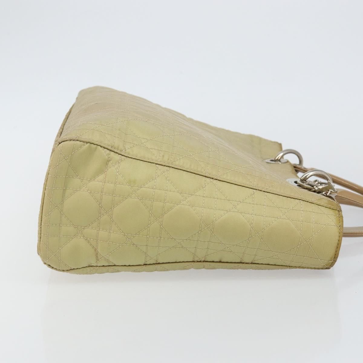 Dior DIOR Canage Hand Bag Nylon Beige Silver Size ONE SIZE - 4 Thumbnail
