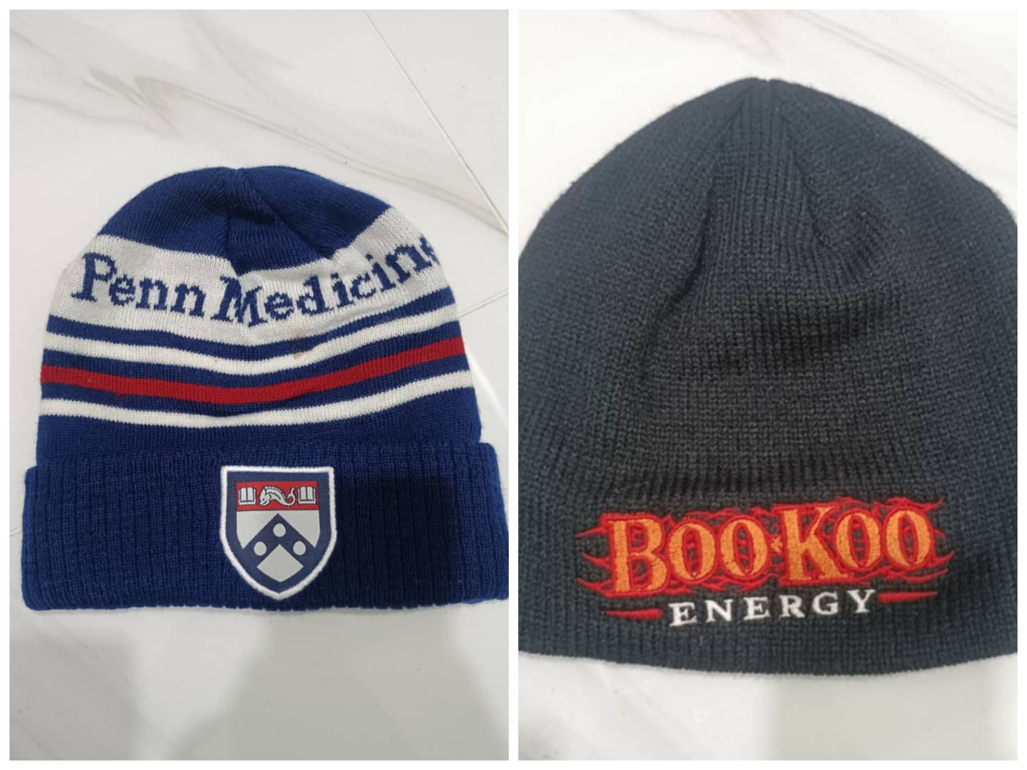 Other Lot of 2 Beanie Pom Hat - UNI.PENN MEDICINE & BOO-KOO ENERGY Size ONE SIZE - 1 Thumbnail