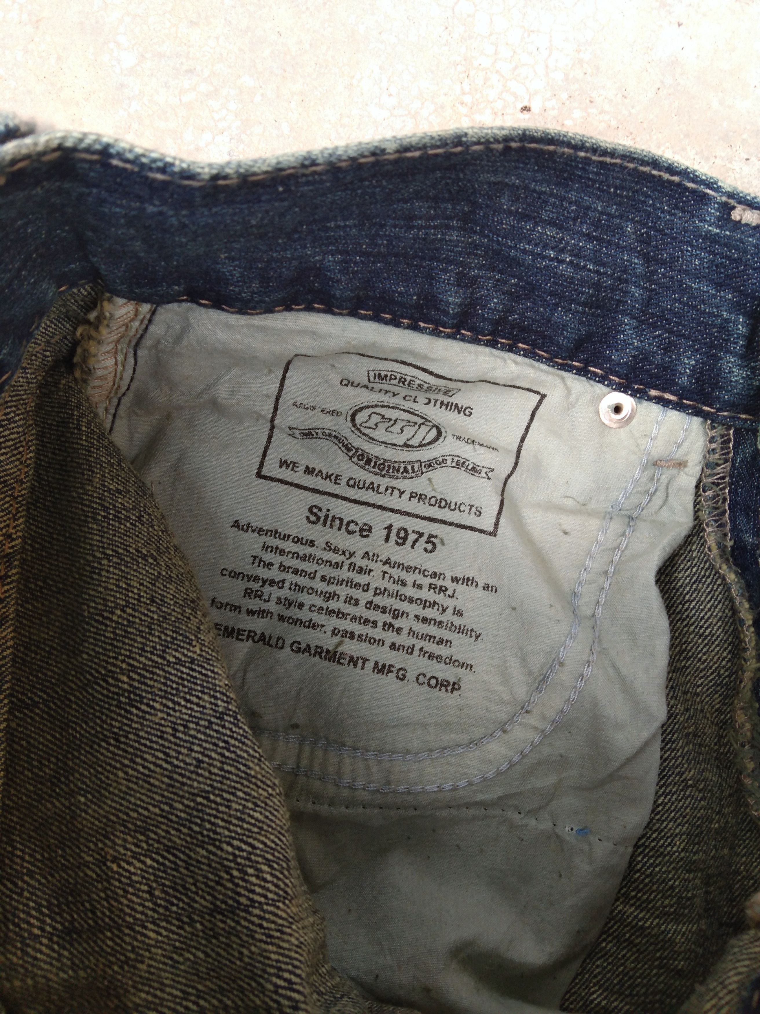Japanese Brand Vintage Rough Rider Distressed Jeans 29x31 Size US 29 - 8 Thumbnail