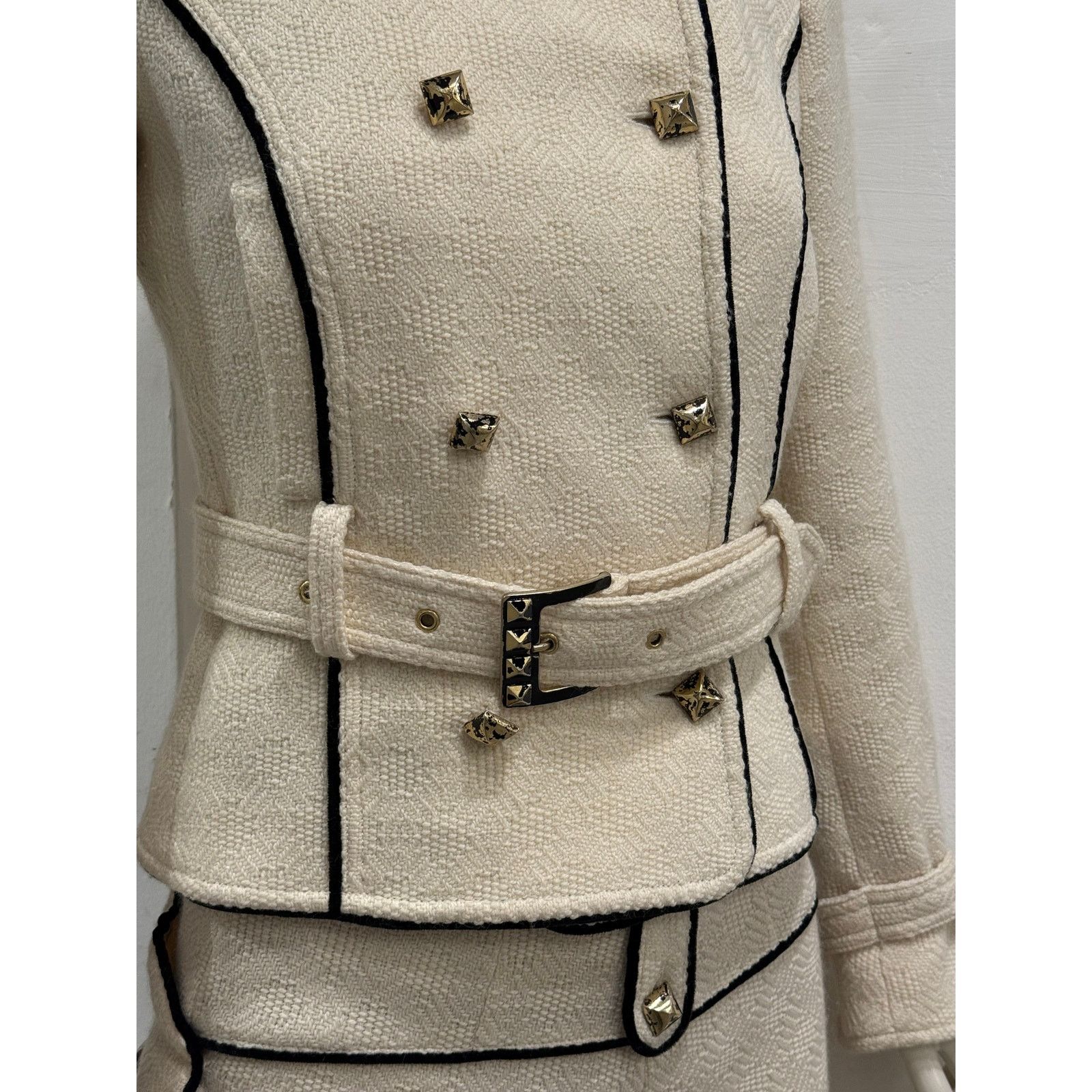Roberto Cavalli 2000s Roberto Cavalli tweed set jacket & skirt Size M / US 6-8 / IT 42-44 - 7 Thumbnail