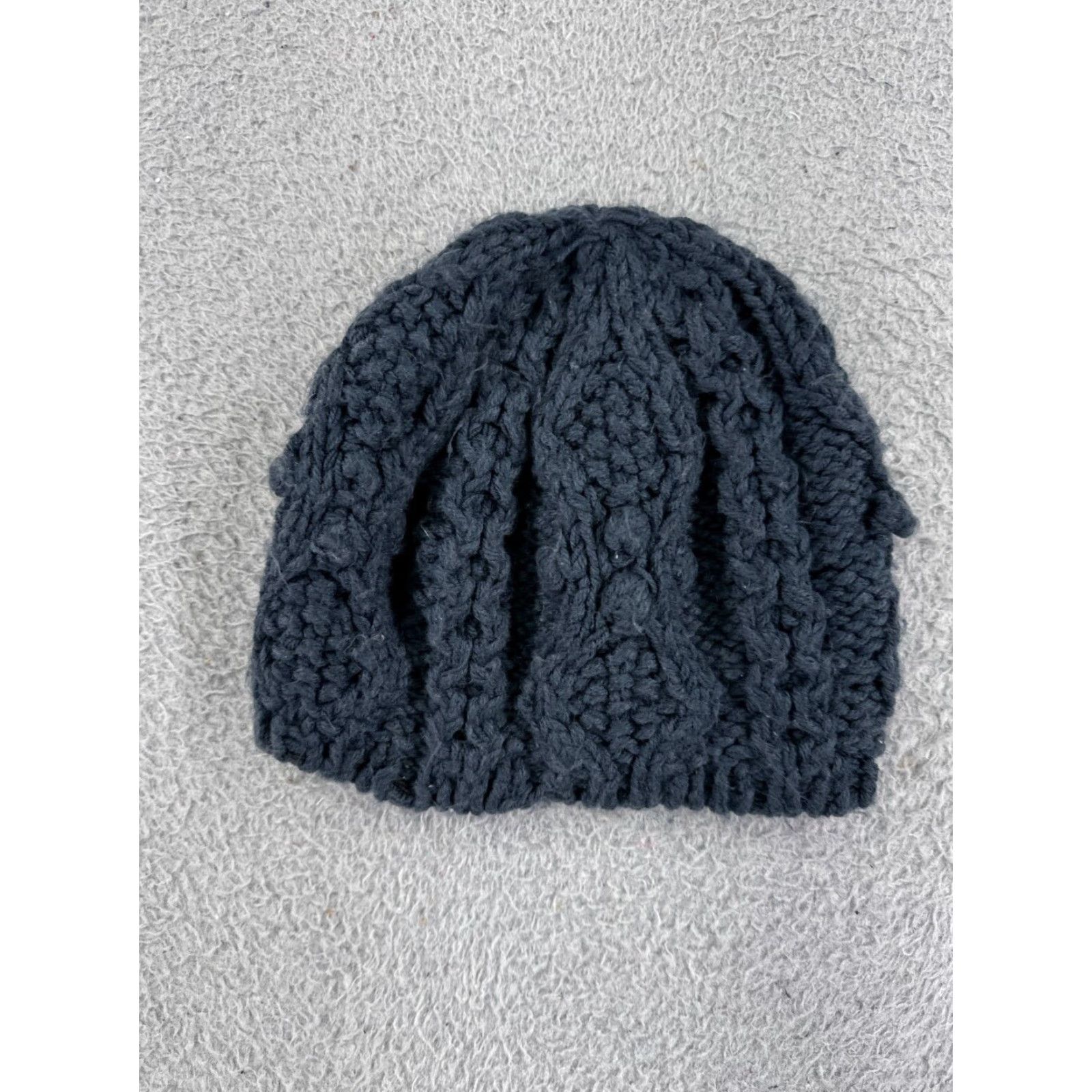 Urban Outfitters VINTAGE Beanie Toque Urban Outfitters Women One Size Blue Knit 100% Acrylic Embroidered Logo Snow Theme Winter Adult Womens Size ONE SIZE - 2 Thumbnail