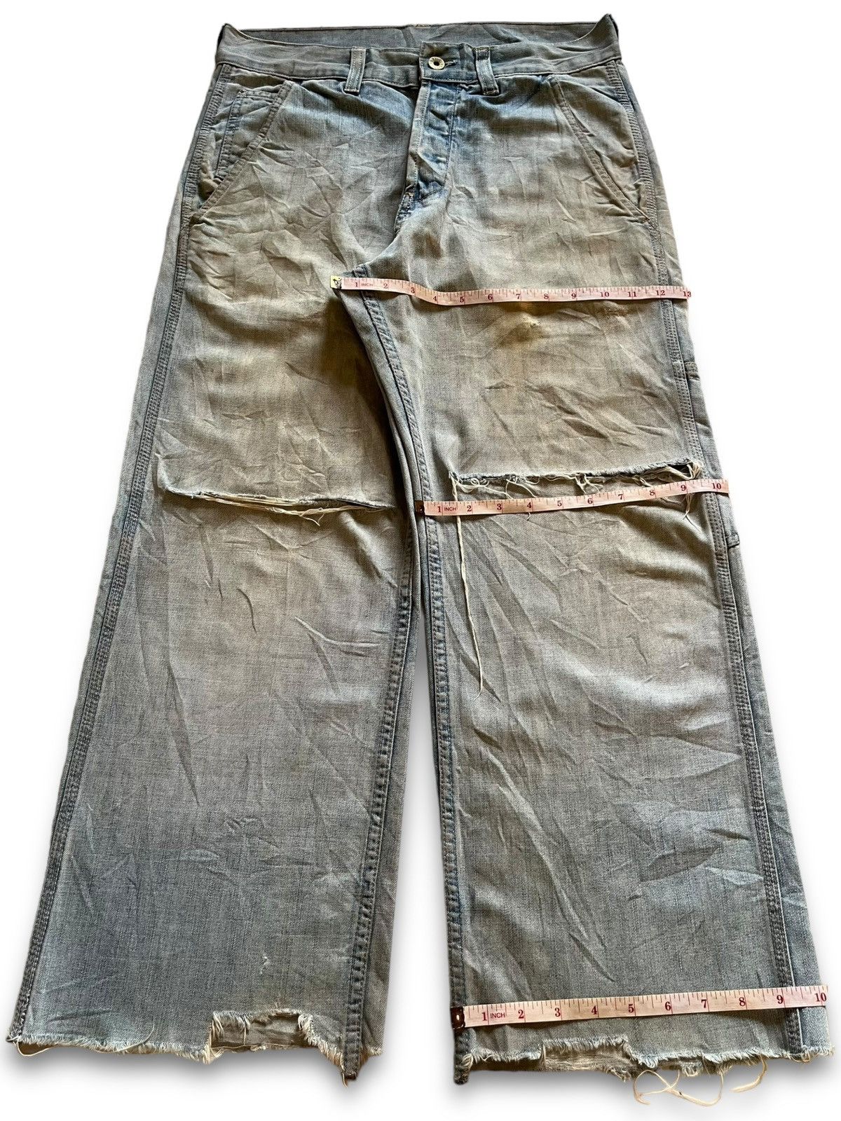 Levi's Vintage Levis 572 Mud Wash Carpenter Baggy Jeans Size US 31 - 16 Thumbnail