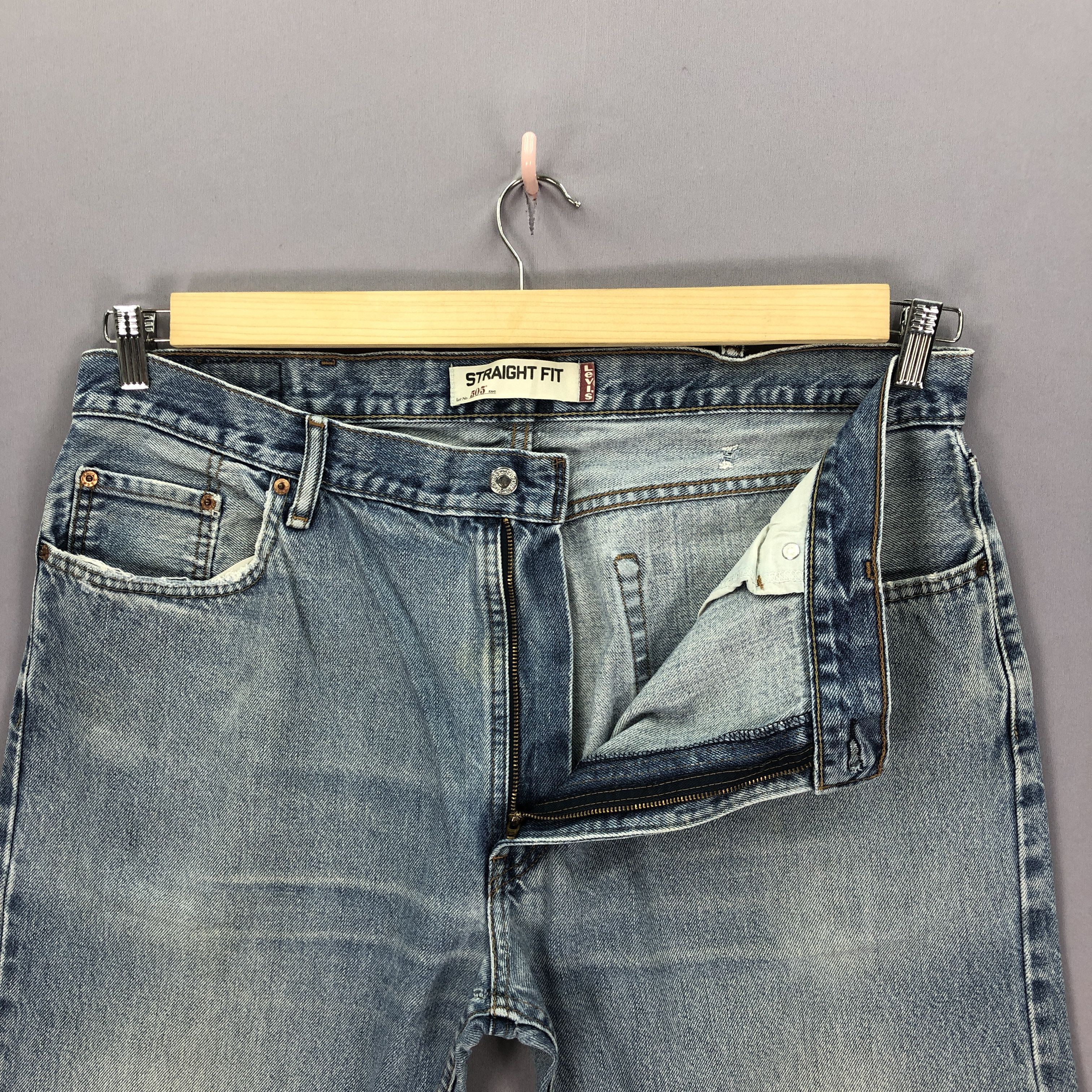 Levi's × Vintage Vintage Y2K Levis Faded Jeans Light Wash Levi's 505 Denim Size US 38 / EU 54 - 6 Thumbnail