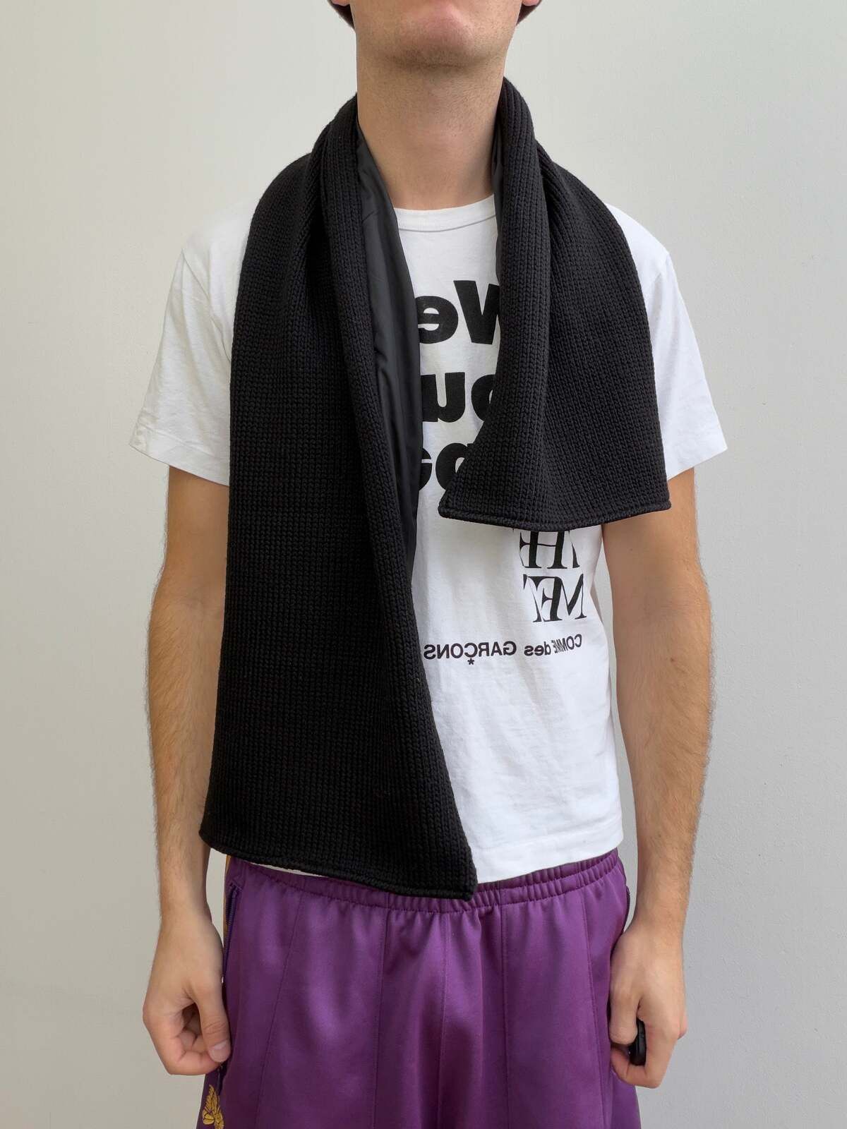 小物 00s PRADA SPORT ntlon wool muffler y2k Prada Prada Sport 00s Nylon & Wool Scarf | Grailed