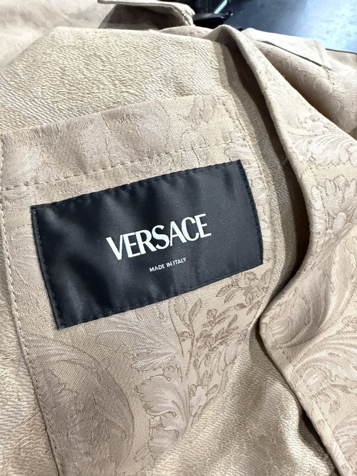 Versace Versace Barocco Jacquard Trench Coat Size XXL / US 16-18 / IT 52-54 - 5 Thumbnail