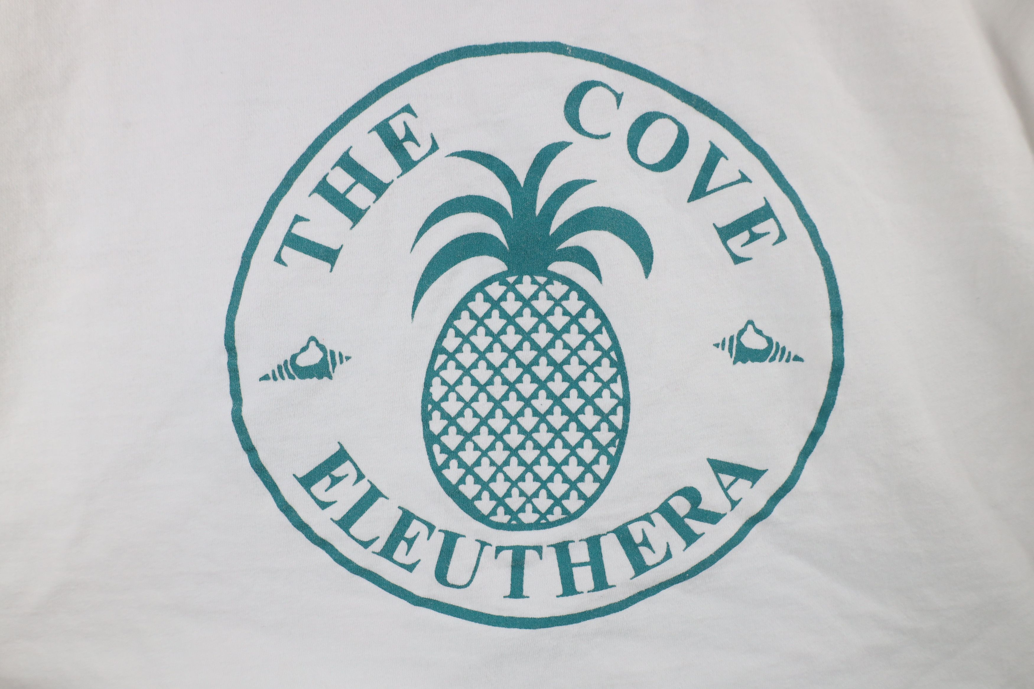 Vintage Vintage 90s Cove Eleuthera Bahamas Pineapple T-Shirt White Size US XL / EU 56 / 4 - 7 Thumbnail