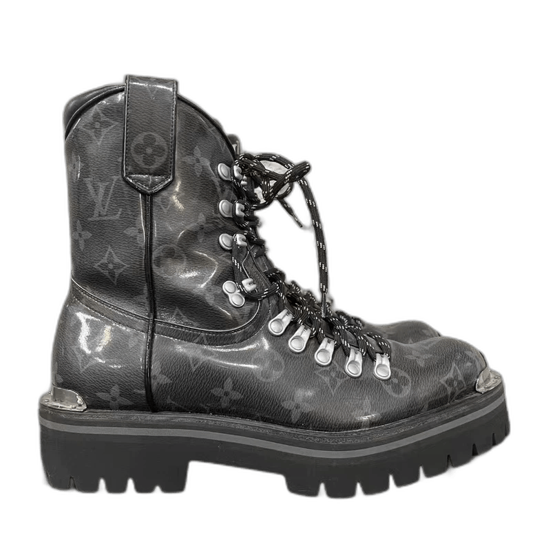 Louis Vuitton Louis Vuitton Black Lace-Up Boots Size 6.5 Size US 6.5 / EU 39-40 - 1 Thumbnail