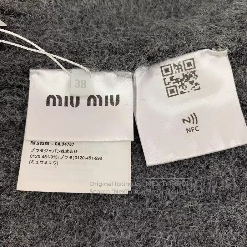 Miu Miu Miu Miu Dark Gray Knit Cardigan Sweater. Size S / US 4 / IT 40 - 6 Thumbnail