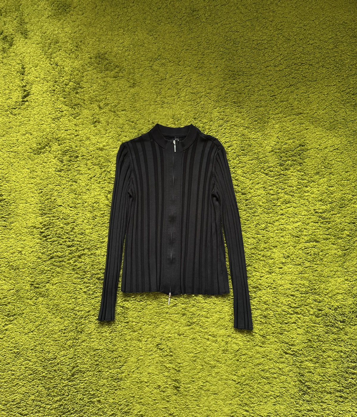 Wolford avant garde ribbed knit cardigan