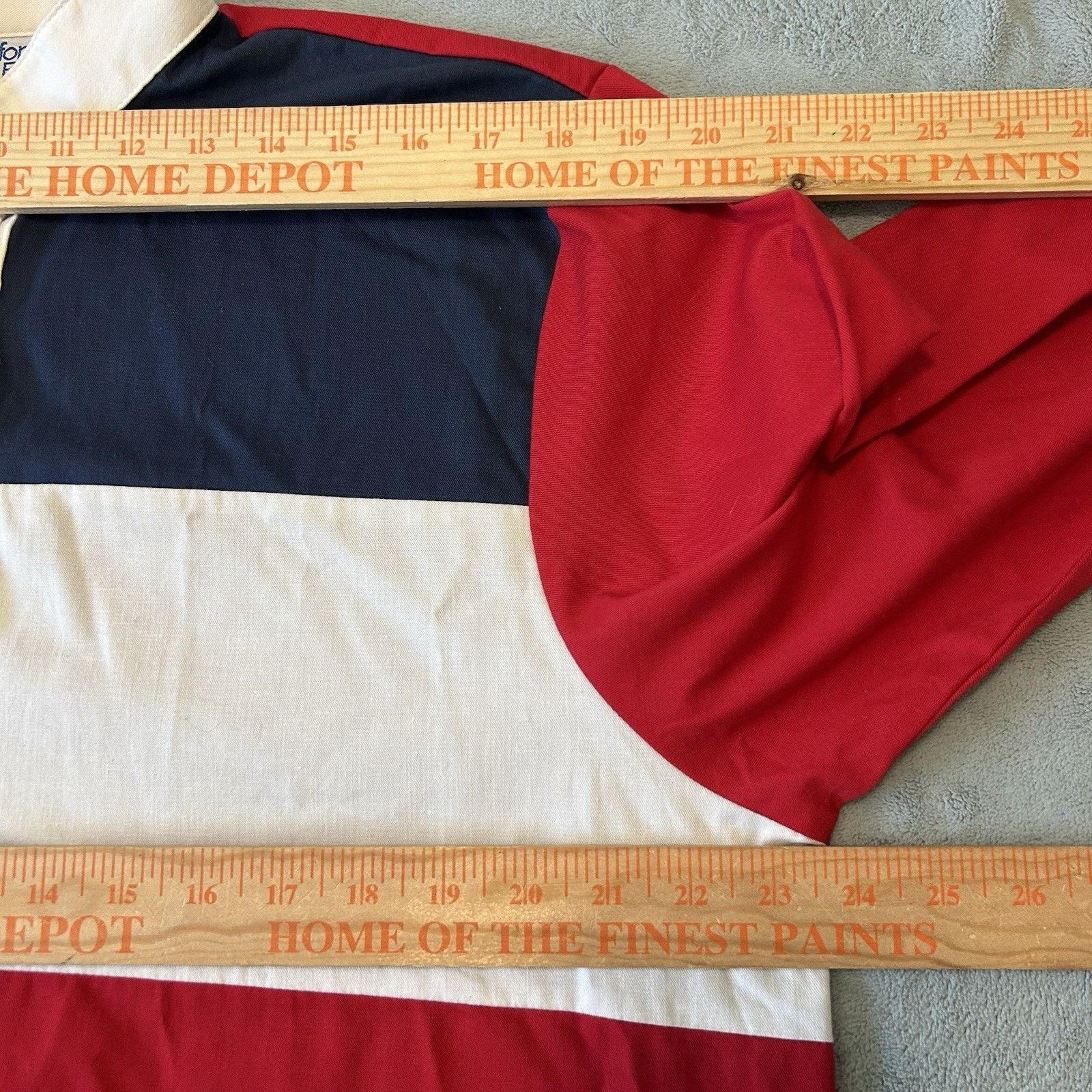 Polo Ralph Lauren USA Colorblock Patchwork Rugby Button Long Sleeve Medium Size US M / EU 48-50 / 2 - 12 Thumbnail