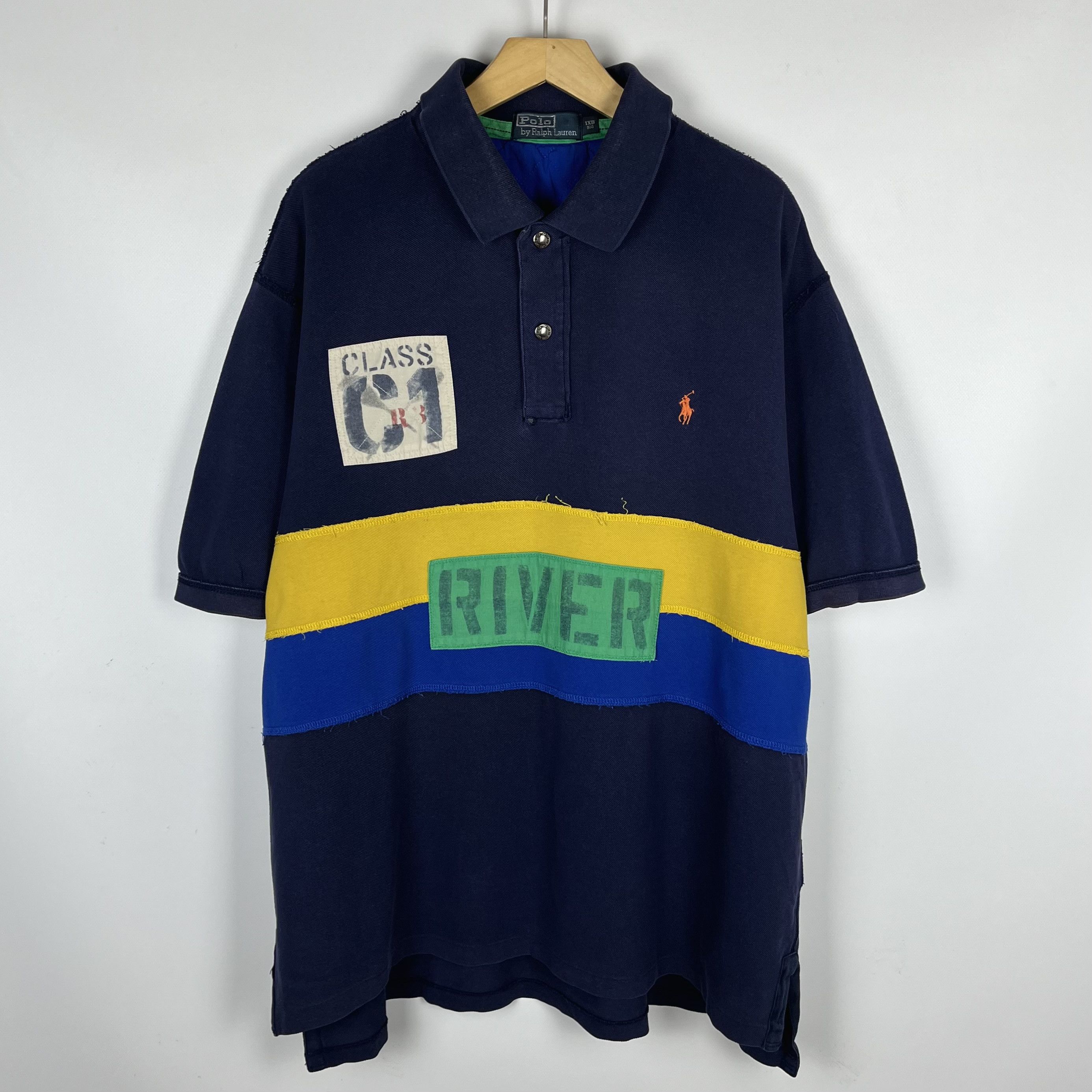 Polo Ralph Lauren Vintage Polo Ralph Lauren Rafting Big Logo Polo Shirt 90’s Size US XXL / EU 58 / 5 - 9 Thumbnail