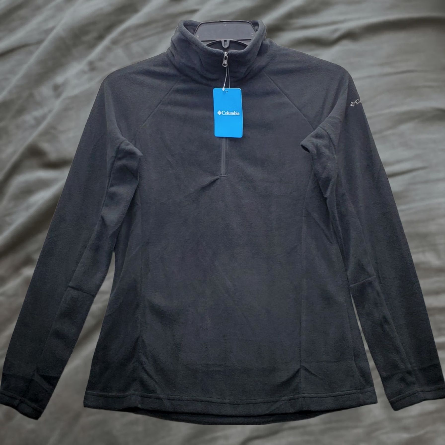 Vintage Columbia Glacial IV Womens Size S Black Lightweight Fleece Quarter Zip Sweatshirt Size S / US 4 / IT 40 - 1 Thumbnail