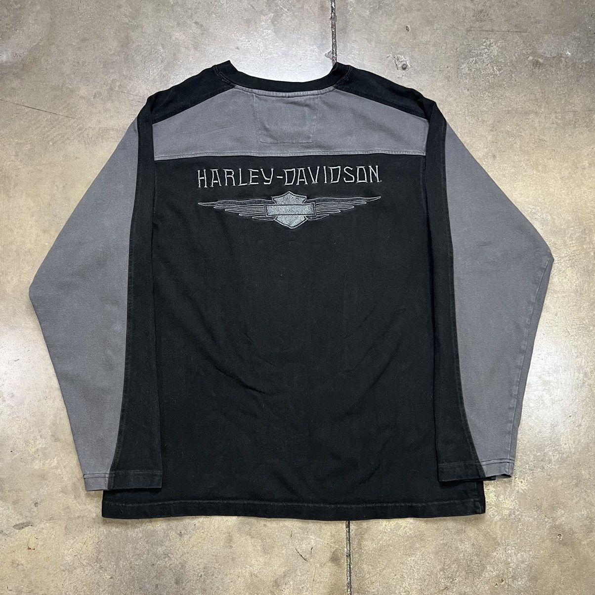 Harley Davidson × Vintage Vintage Y2K Harley Davidson Heavyweight Long Sleeve Shirt Size US XL / EU 56 / 4 - 6 Thumbnail