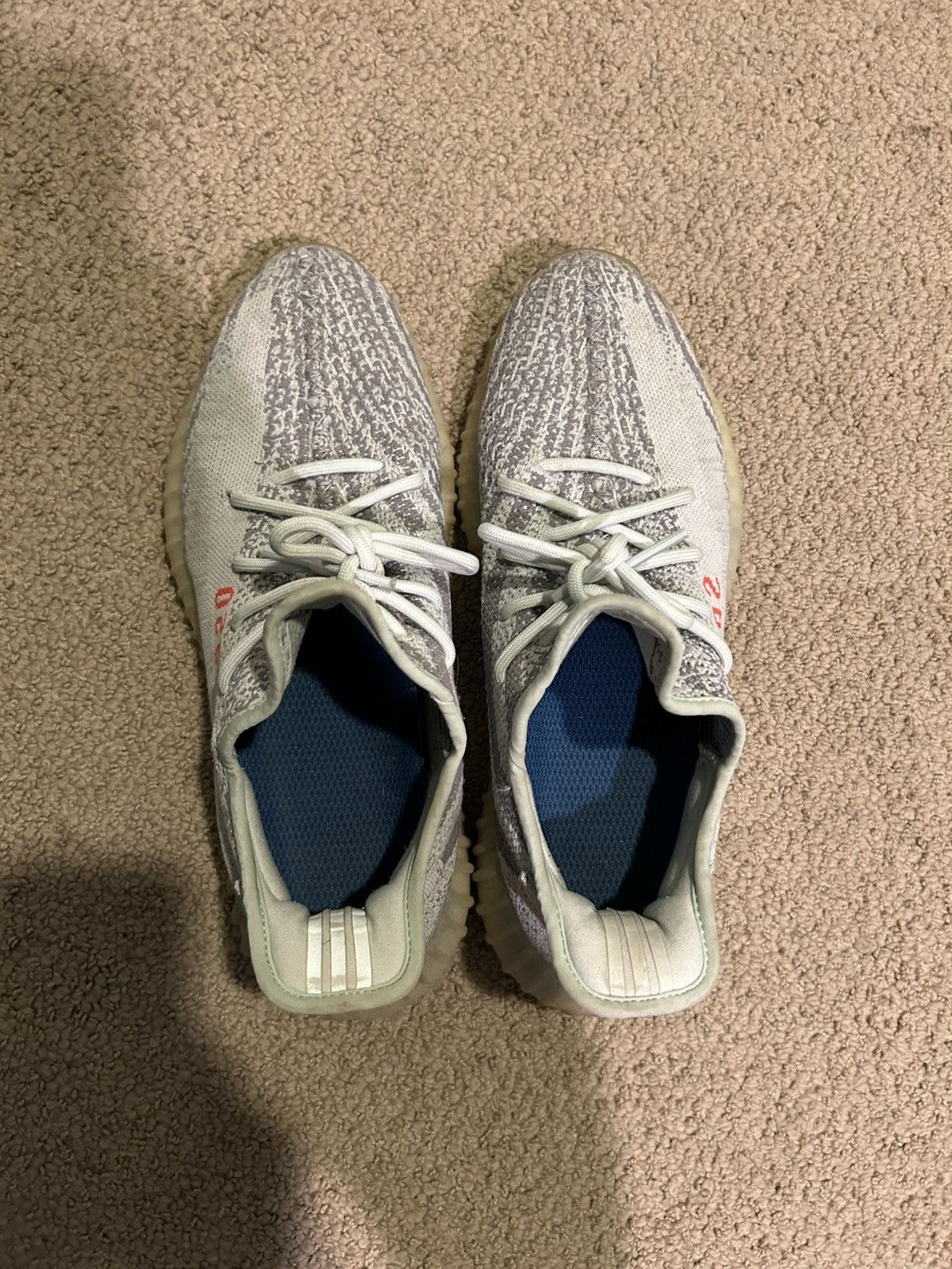 Yeezy Adidas Yeezy 350 BOOST V2 Blue Tint Men’s Size 11 Size US 11 / EU 44 - 4 Thumbnail