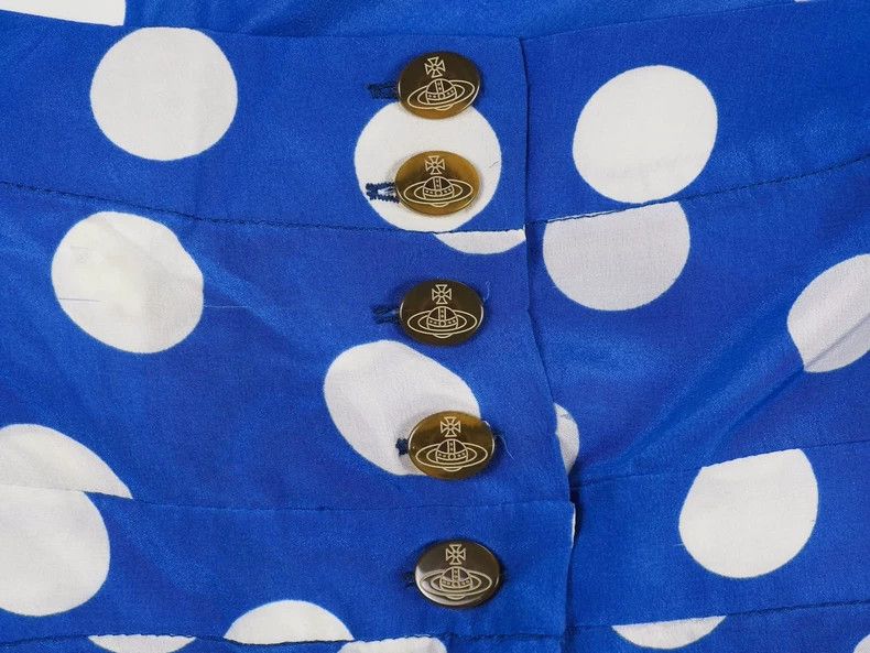 Vivienne Westwood Vivienne Westwood Rare blue and white polka dot French nec Size XS / US 0-2 / IT 36-38 - 8 Thumbnail