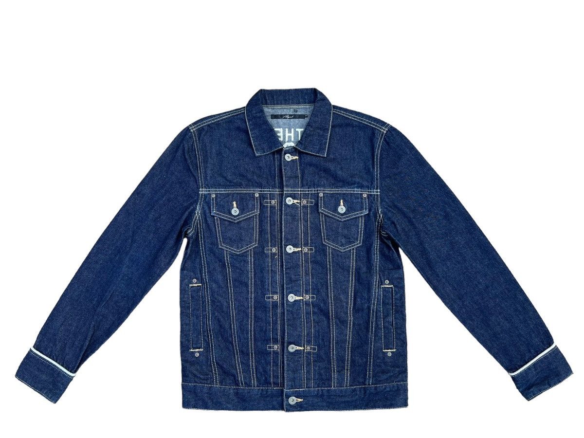 SHAREEF SHAPEL Japan The SWINGEERS Embroidery Denim Trucker Jacket Size US M / EU 48-50 / 2 - 3 Thumbnail