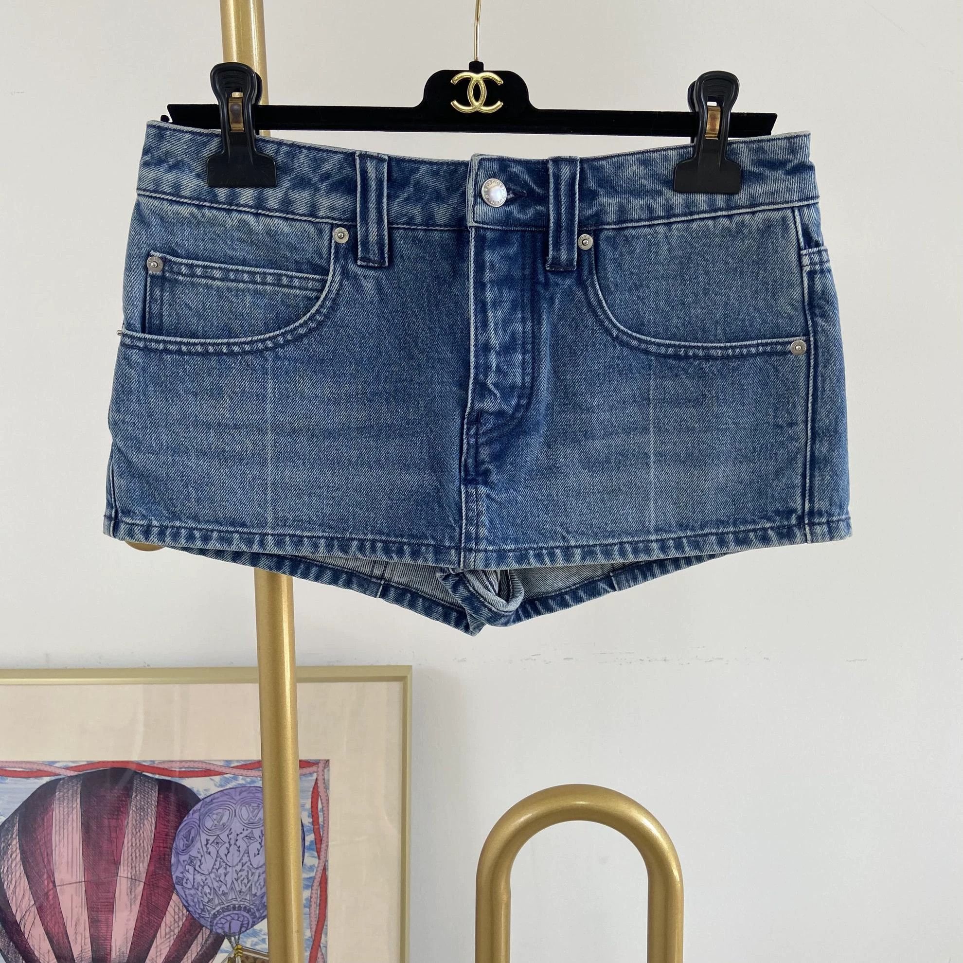 Alexander Wang Alexander Wang Women's Blue Denim Shorts 25 Size 25" / US 0 / IT 36 - 1 Thumbnail