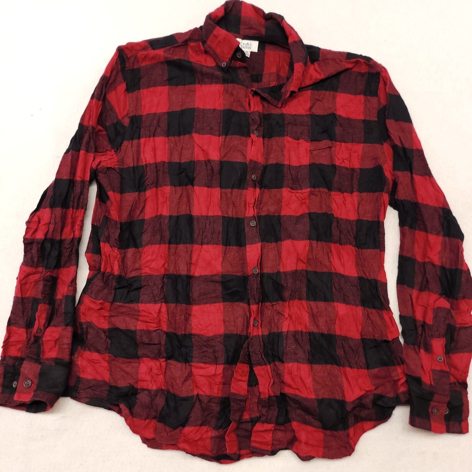 Croft & Barrow Croft & Barrow Buffalo Check Flannel Shirt Mens Size XL Red Size US XL / EU 56 / 4 - 2 Thumbnail