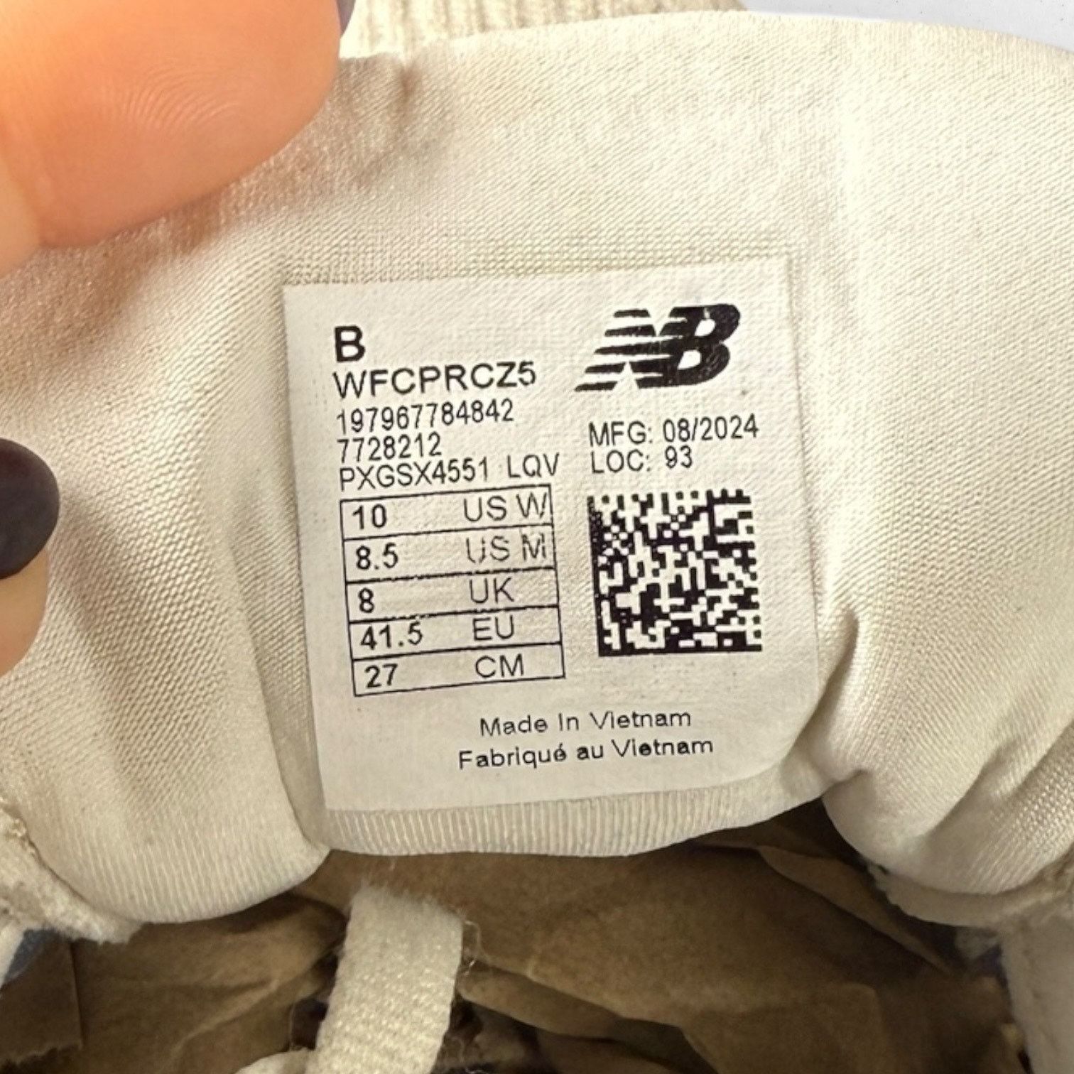 New Balance New Balance FuelCell Propel V5 B Med White/Grey Women's 10 Size US 10 / IT 40 - 2 Thumbnail