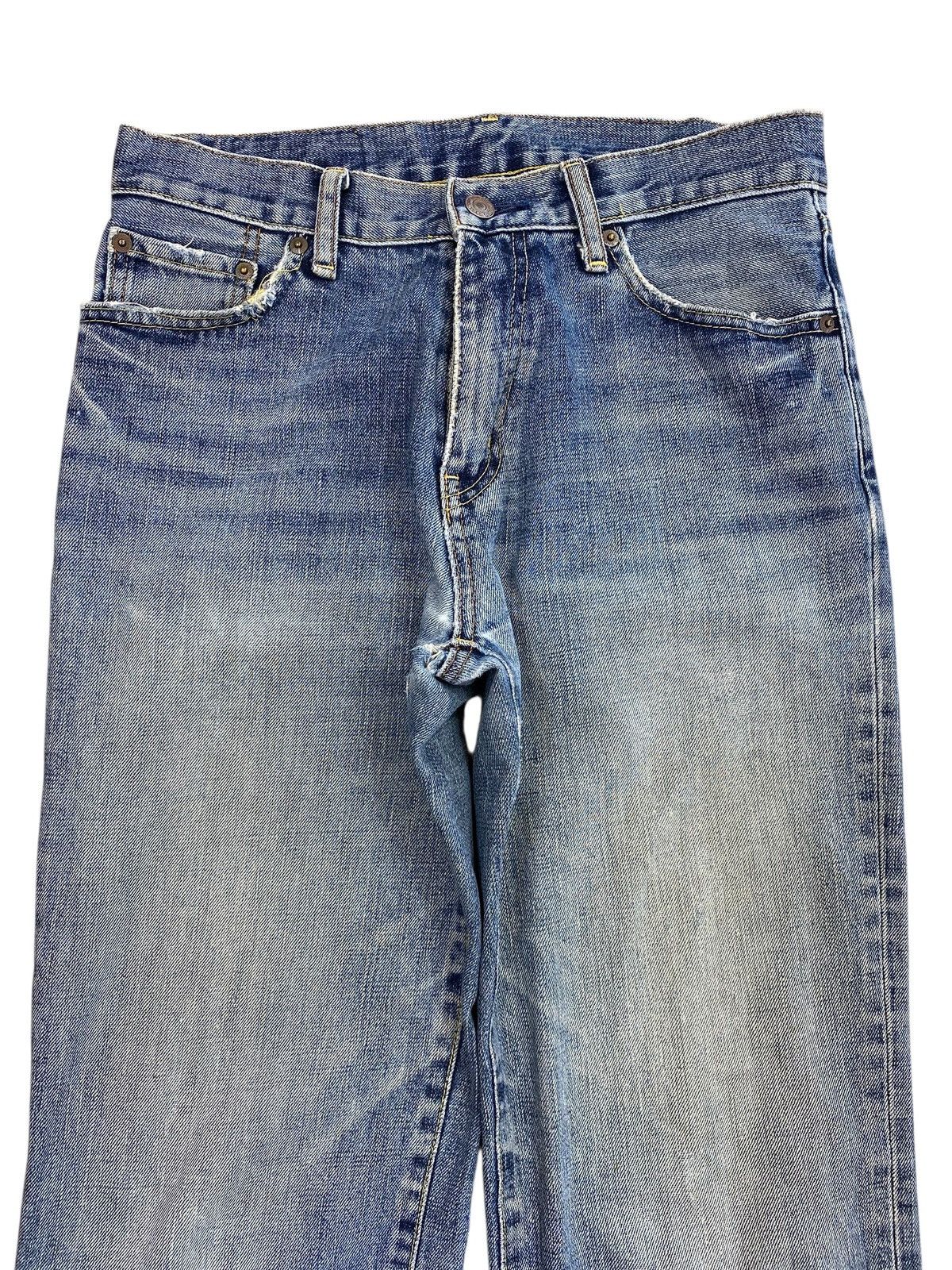 Uniqlo Uniqlo Blue Wash Ripped Style Loose Jeans Size US 29 - 2 Thumbnail