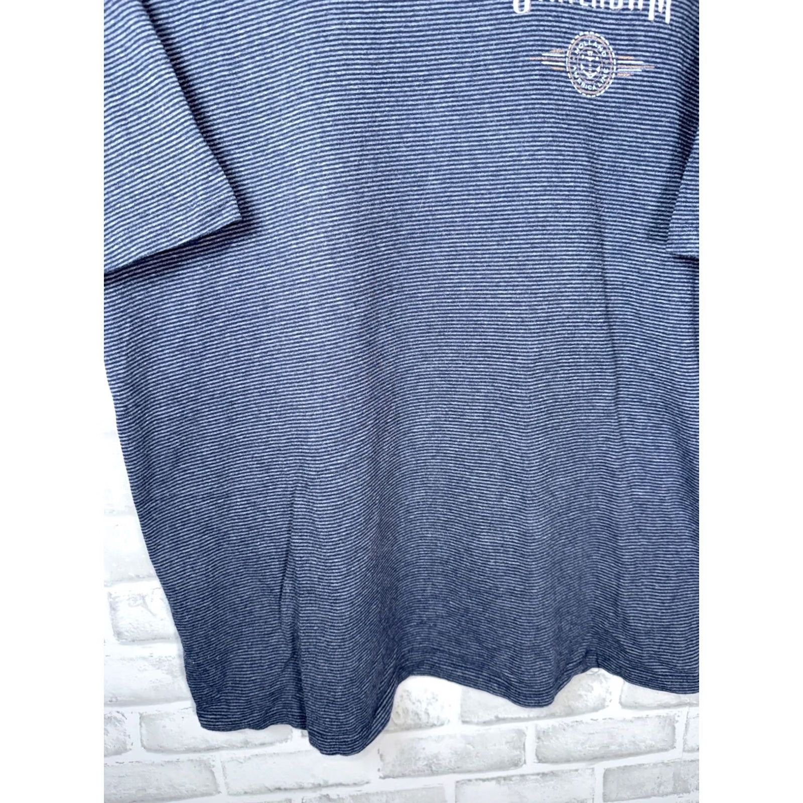 Vintage VTG Cal Cru HOLLAND AMERICAN LINE STATENDAM Tee L Blue USA single Stitch Mens Size US L / EU 52-54 / 3 - 6 Thumbnail