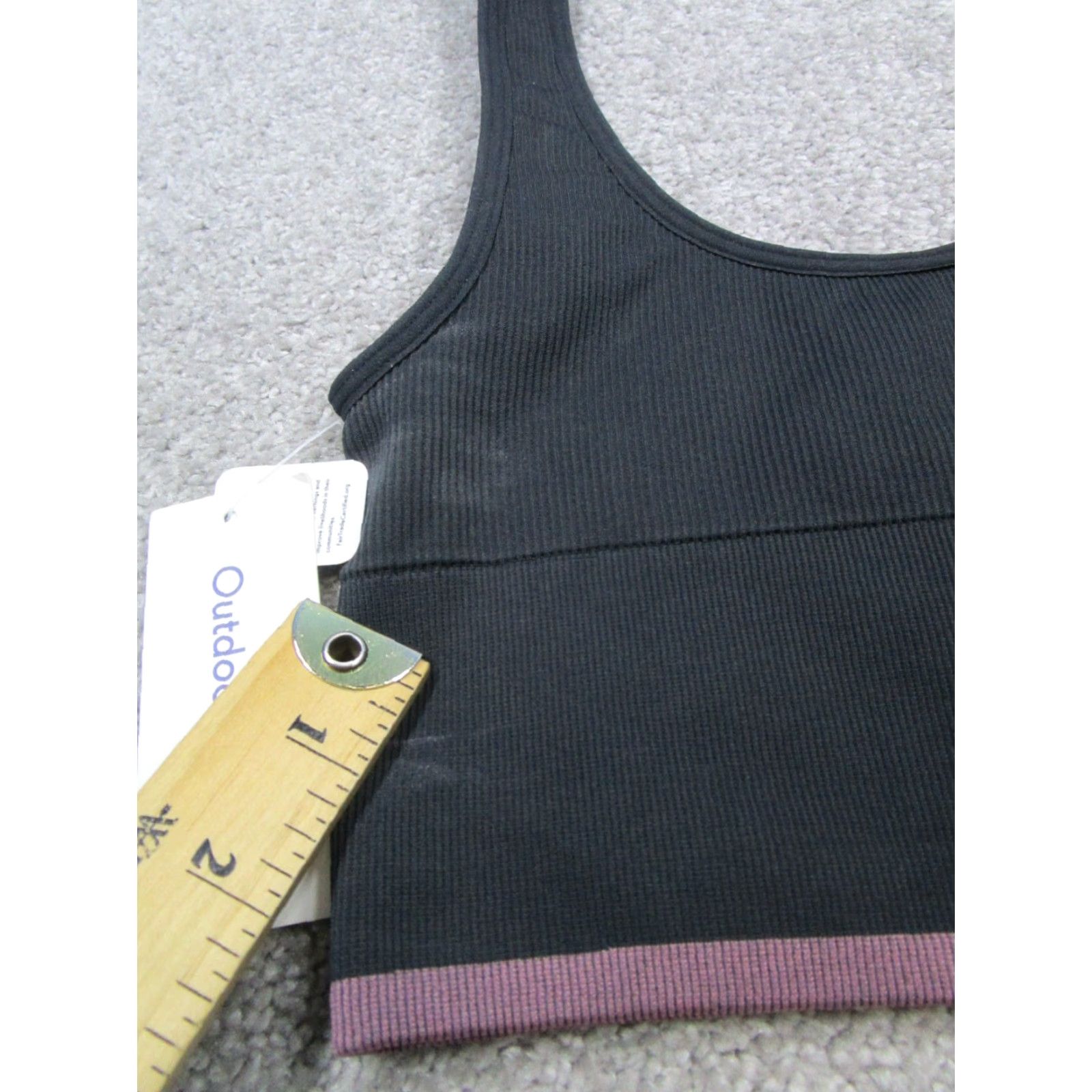 Outdoor Voices Outdoor Voices Top Womens Xxs Black Purple Ribbed New Size XXS / US 00 / IT 34 - 7 Thumbnail