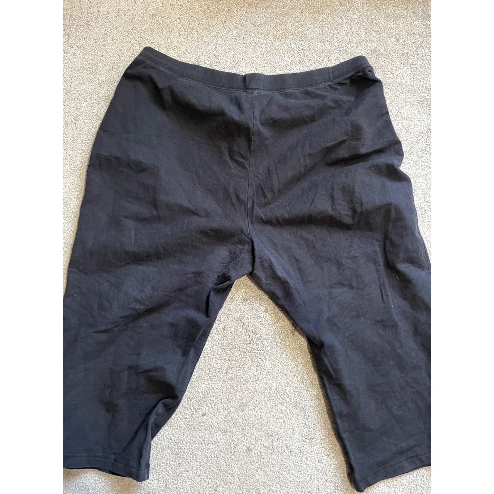 Vintage Style & Co Woman’s Black Stretch Capris Size Large Size ONE SIZE - 2 Thumbnail