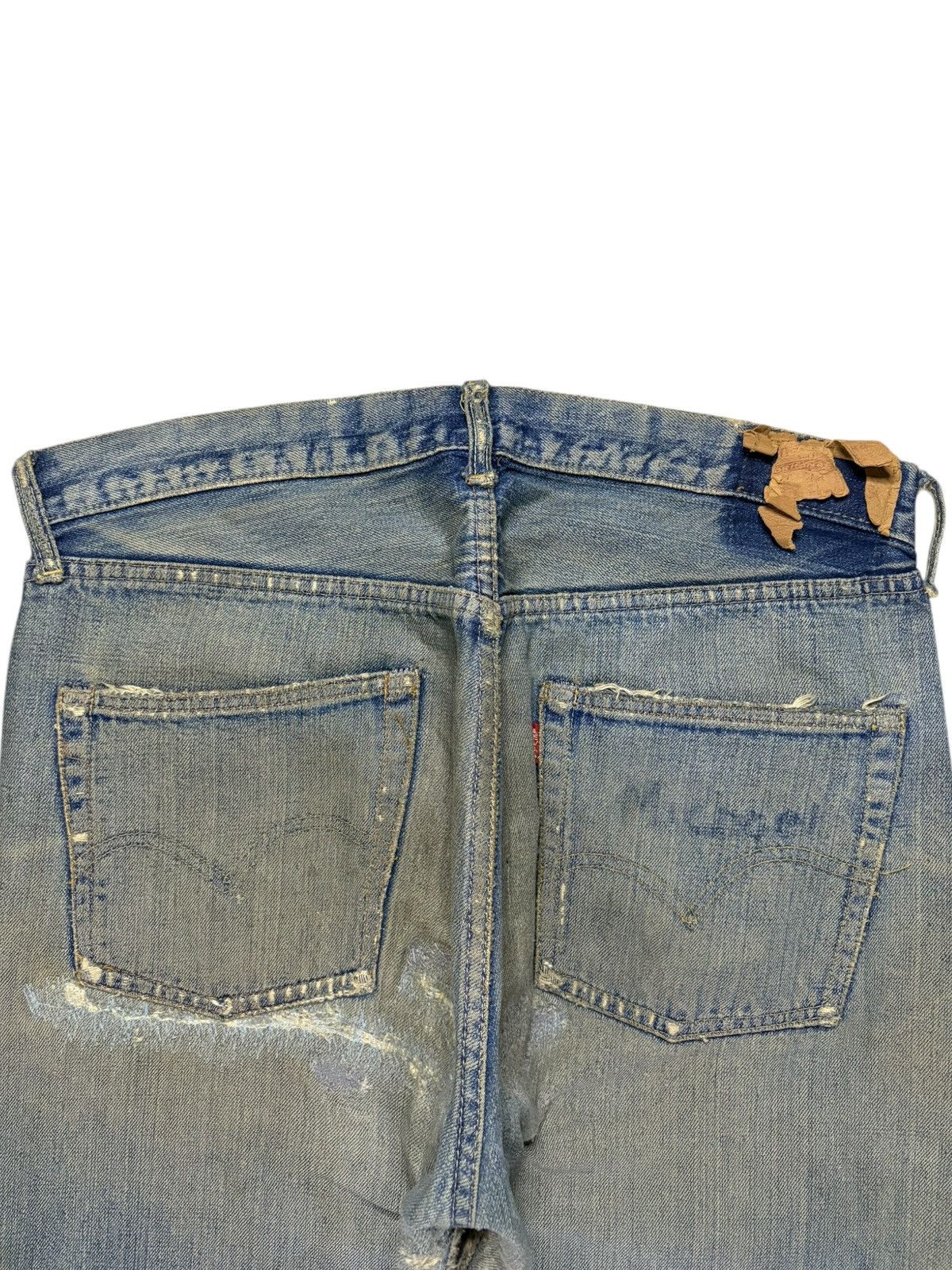 Levi's SICK VINTAGE 60s Levis 501 Big E Selvedge Jeans Button 16 Size US 33 - 10 Thumbnail