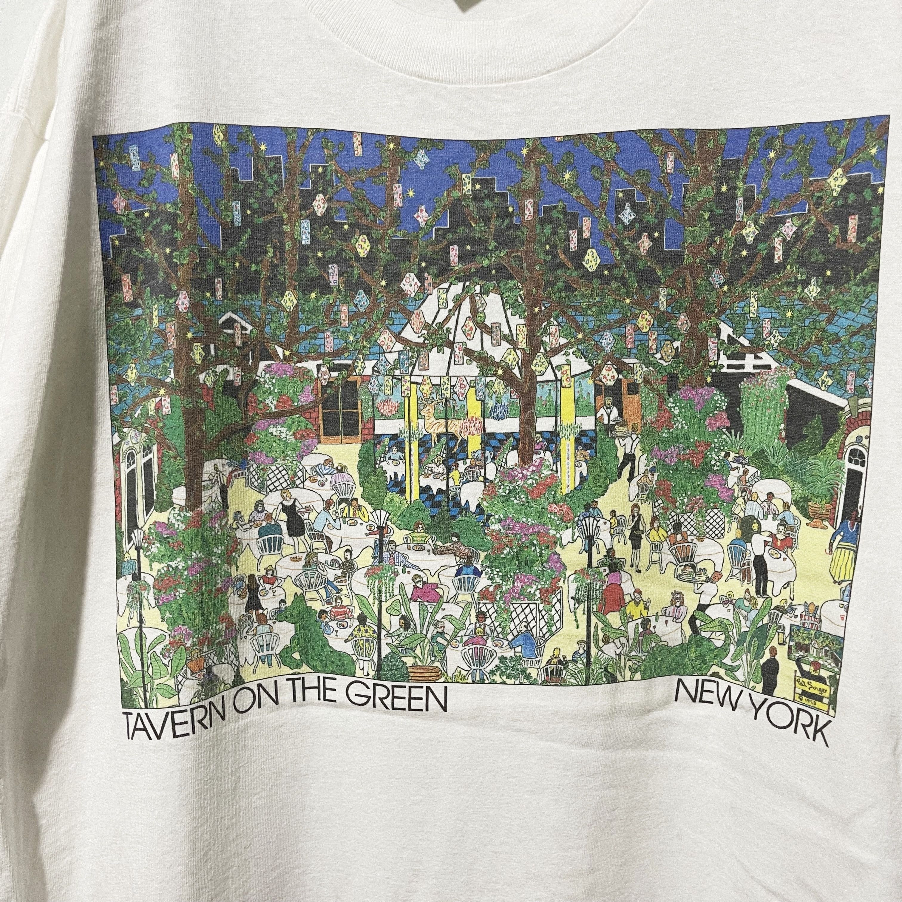 Vintage Vintage 90s Tavern on the Green New York T-Shirt Size US XL / EU 56 / 4 - 2 Thumbnail