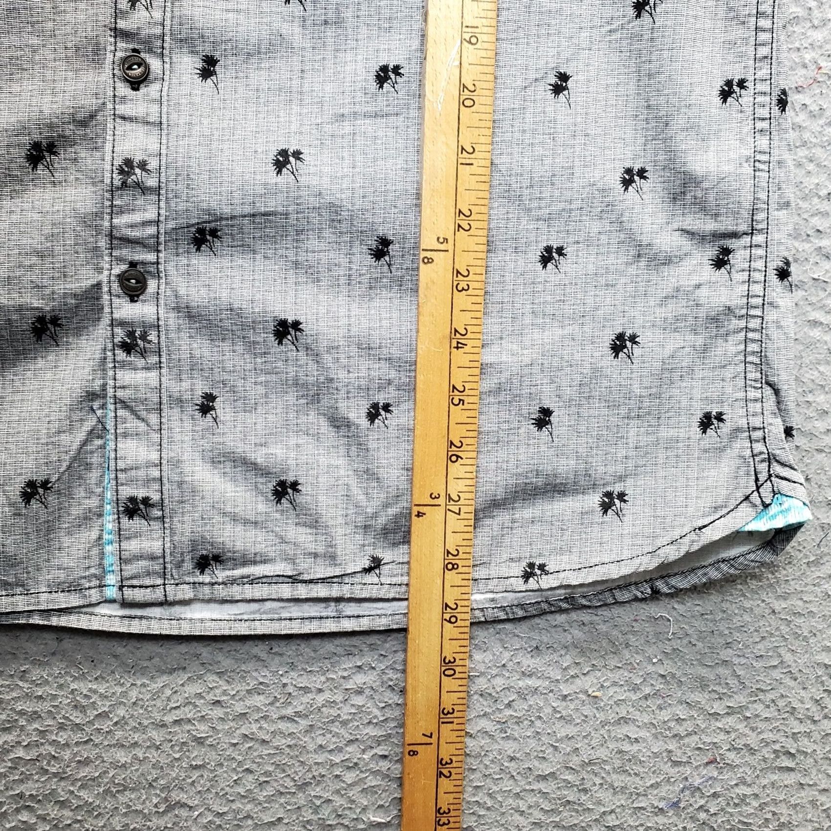 Vintage New York & Company LON NYC Button-Up Shirt Mens XL Multi Cotton Leaf Print Short Sleeve Collared Size US XL / EU 56 / 4 - 3 Thumbnail