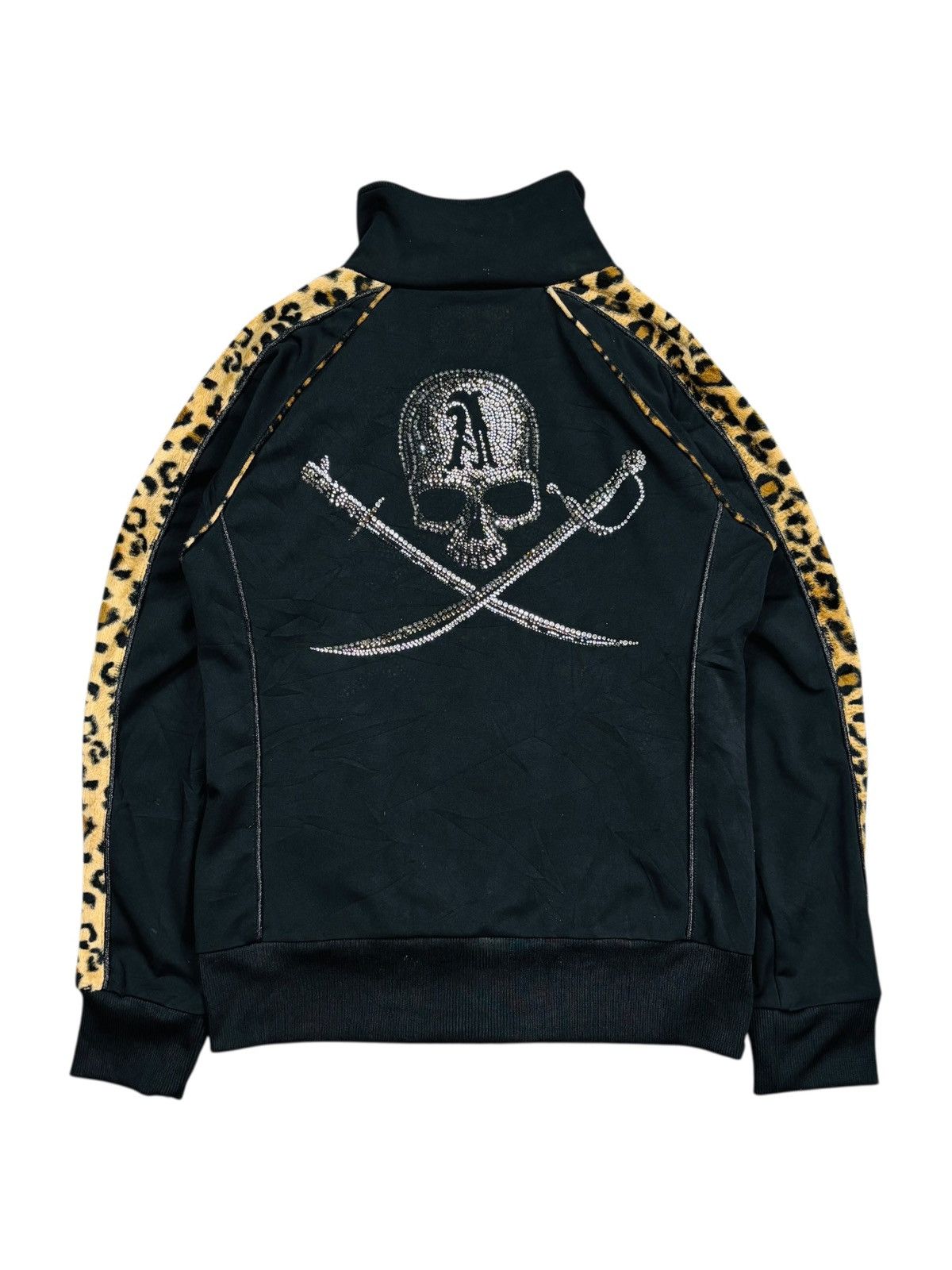 2000s Hiromu Takahara - Pirate Leopard Tapped Track Jacket
