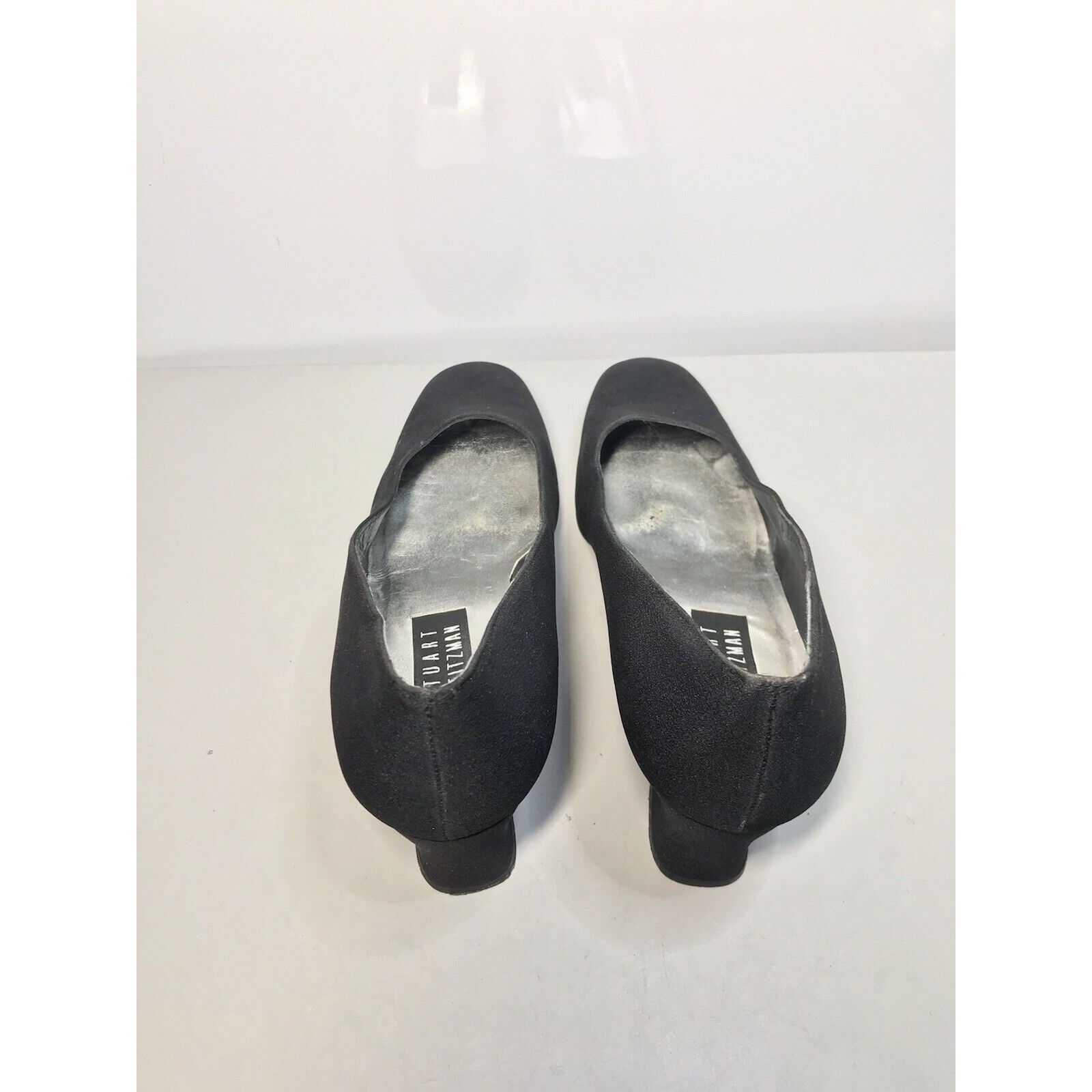 Stuart Weitzman Stuart Weitzman Black Fabric Square Toe Slip On Heels Women’ Size US 8.5 / IT 38.5 - 6 Thumbnail