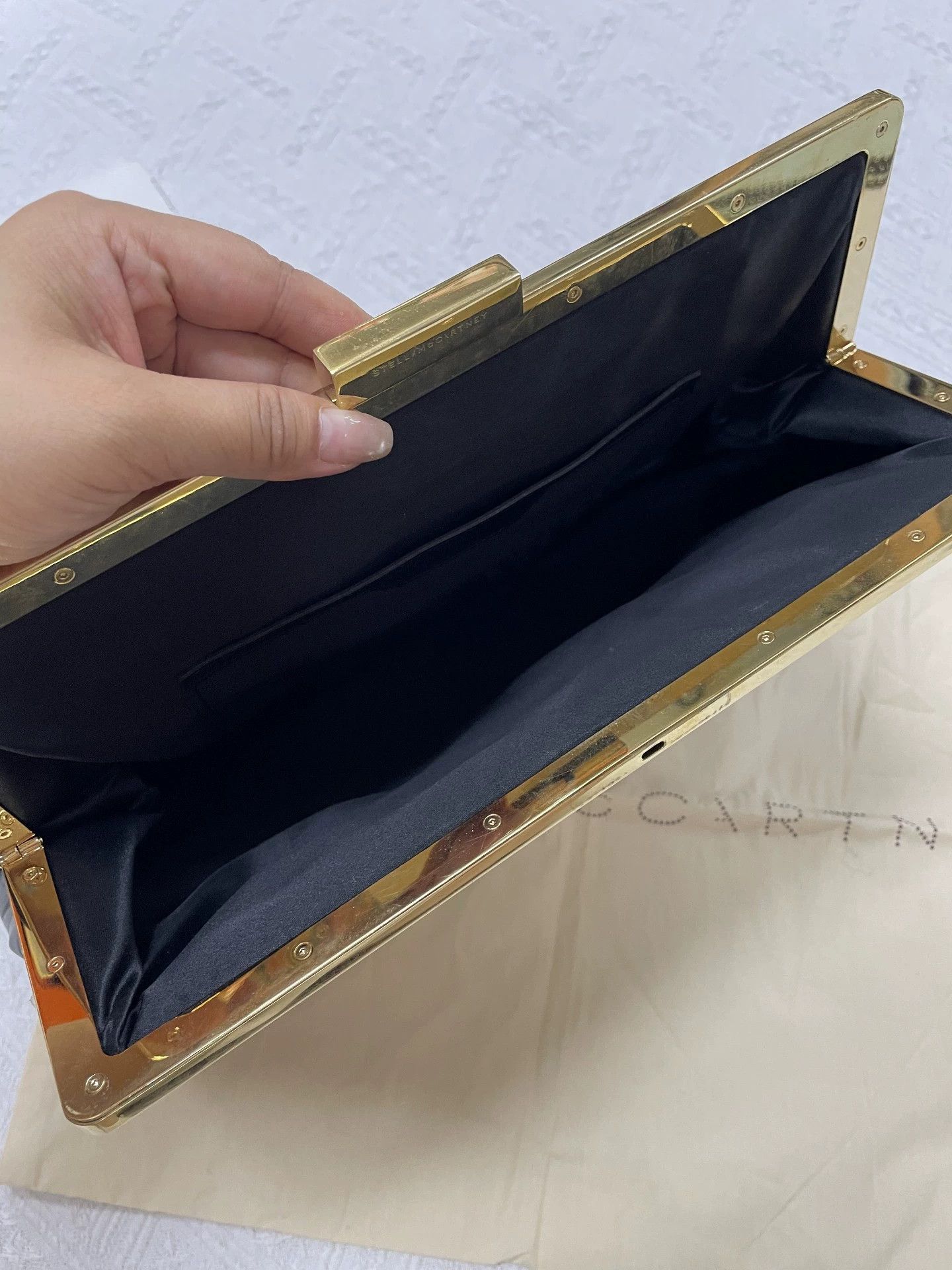 Stella McCartney Stella McCartney Black Tulip Clutch Size ONE SIZE - 4 Thumbnail