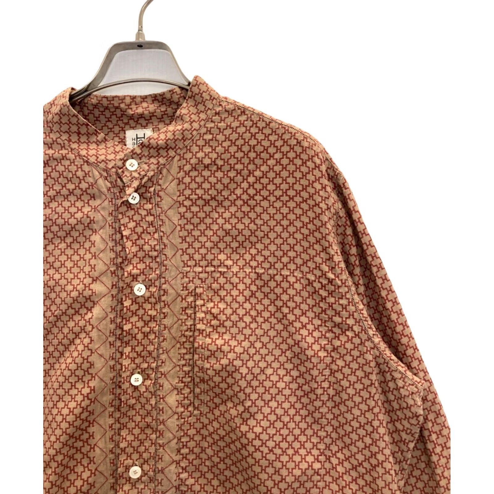 Issey Miyake ISSEY MIYAKE HaaT shirt men's size M red Long sleeve cotton band collar USED Size US M / EU 48-50 / 2 - 3 Thumbnail