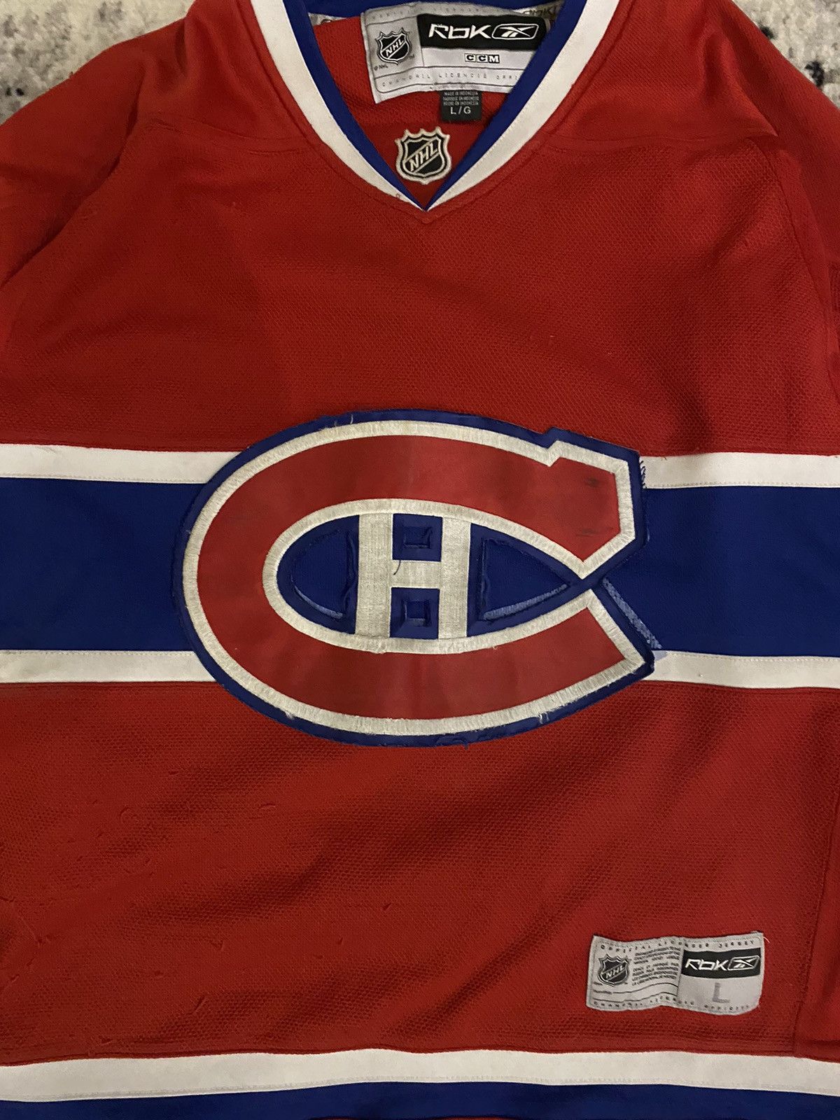 NHL × Reebok × Vintage Reebok Montreal Canadiens Red NHL Hockey Jersey #91 Size US L / EU 52-54 / 3 - 4 Thumbnail